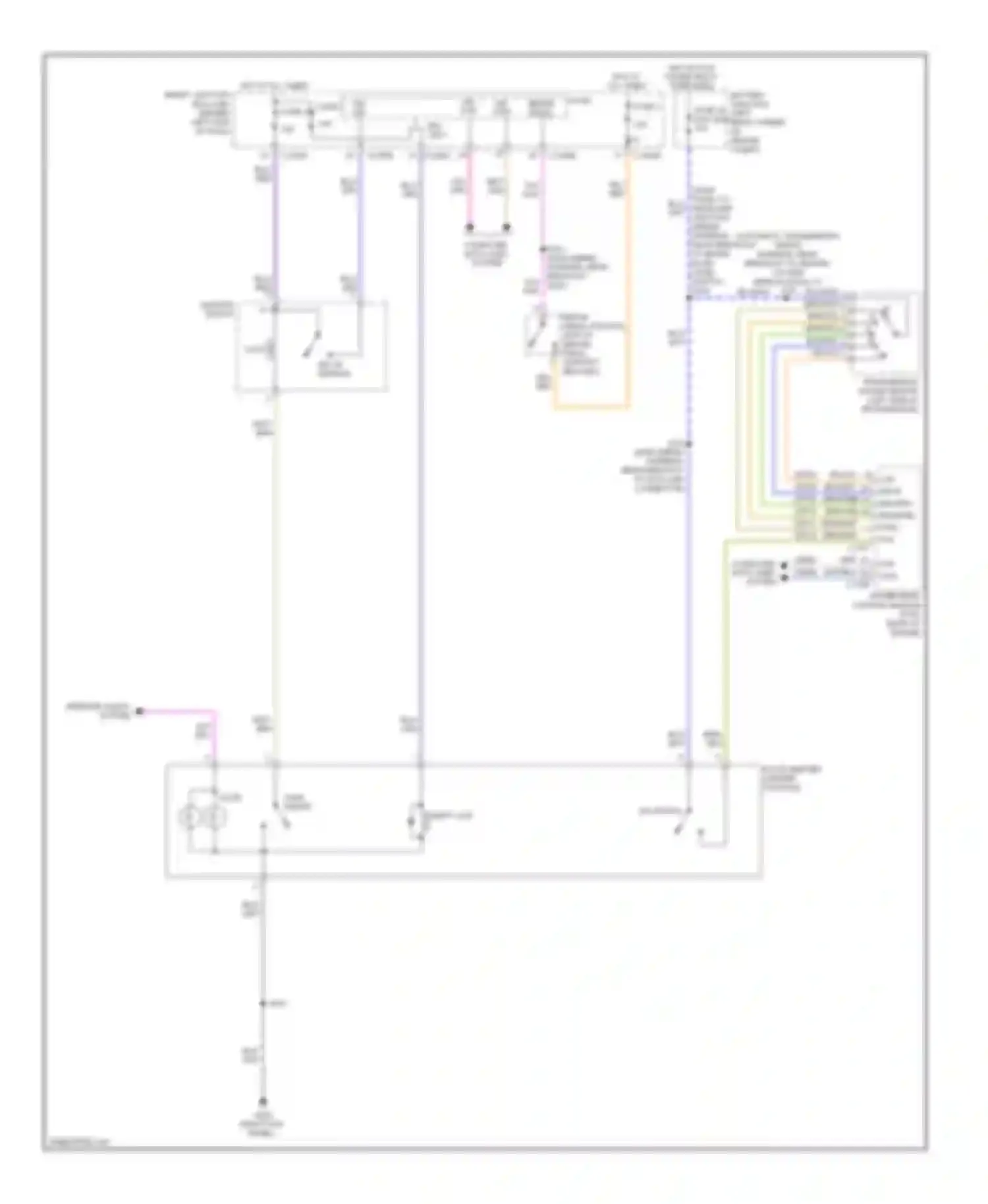 Wiring diagram shift lock for Ford Focus II facelift (2007-2011) (1 of 1)