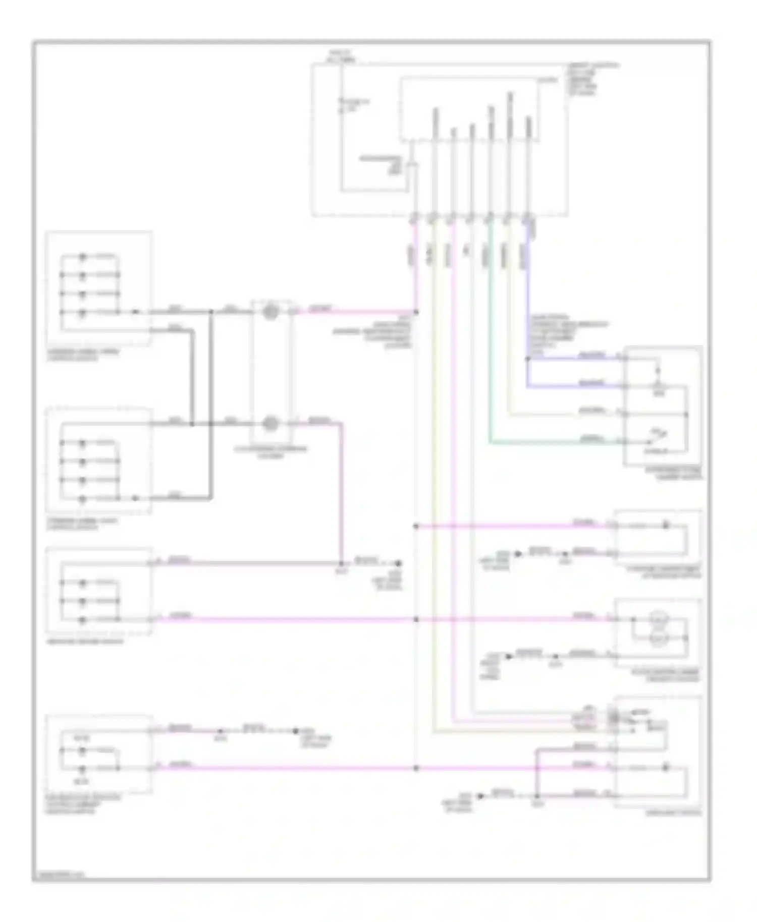Wiring diagram steering wheel/ speed control switch for Ford Focus II facelift (2007-2011) (2 of 2)