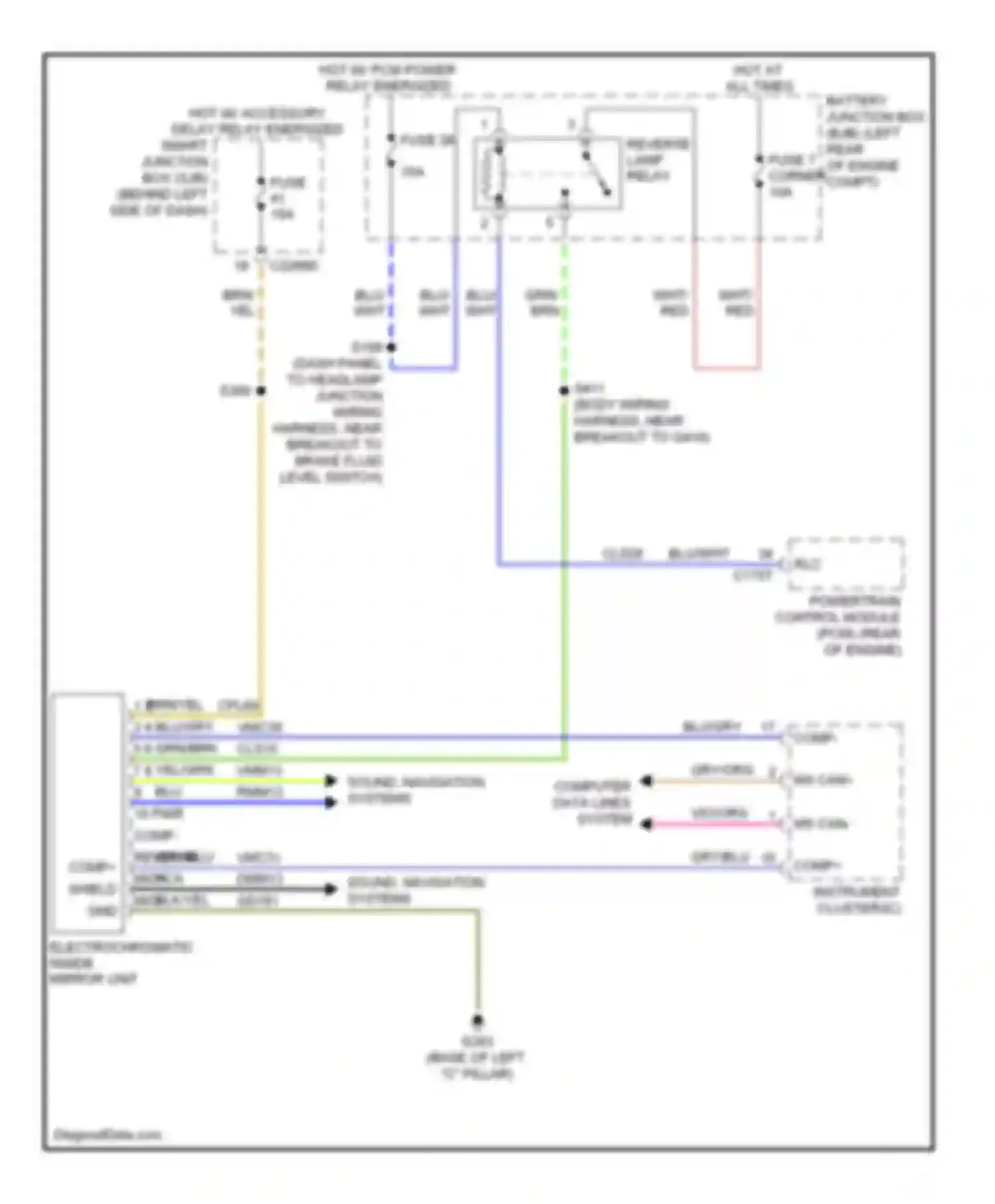 Wiring diagram wht for Ford Focus II facelift (2007-2011) (22 of 45)