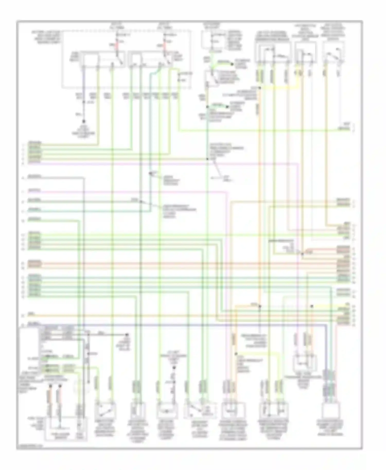 Focus Ford II (2005-2008): Wiring diagram engine performance engine performance circuit, early production (2 of 4)