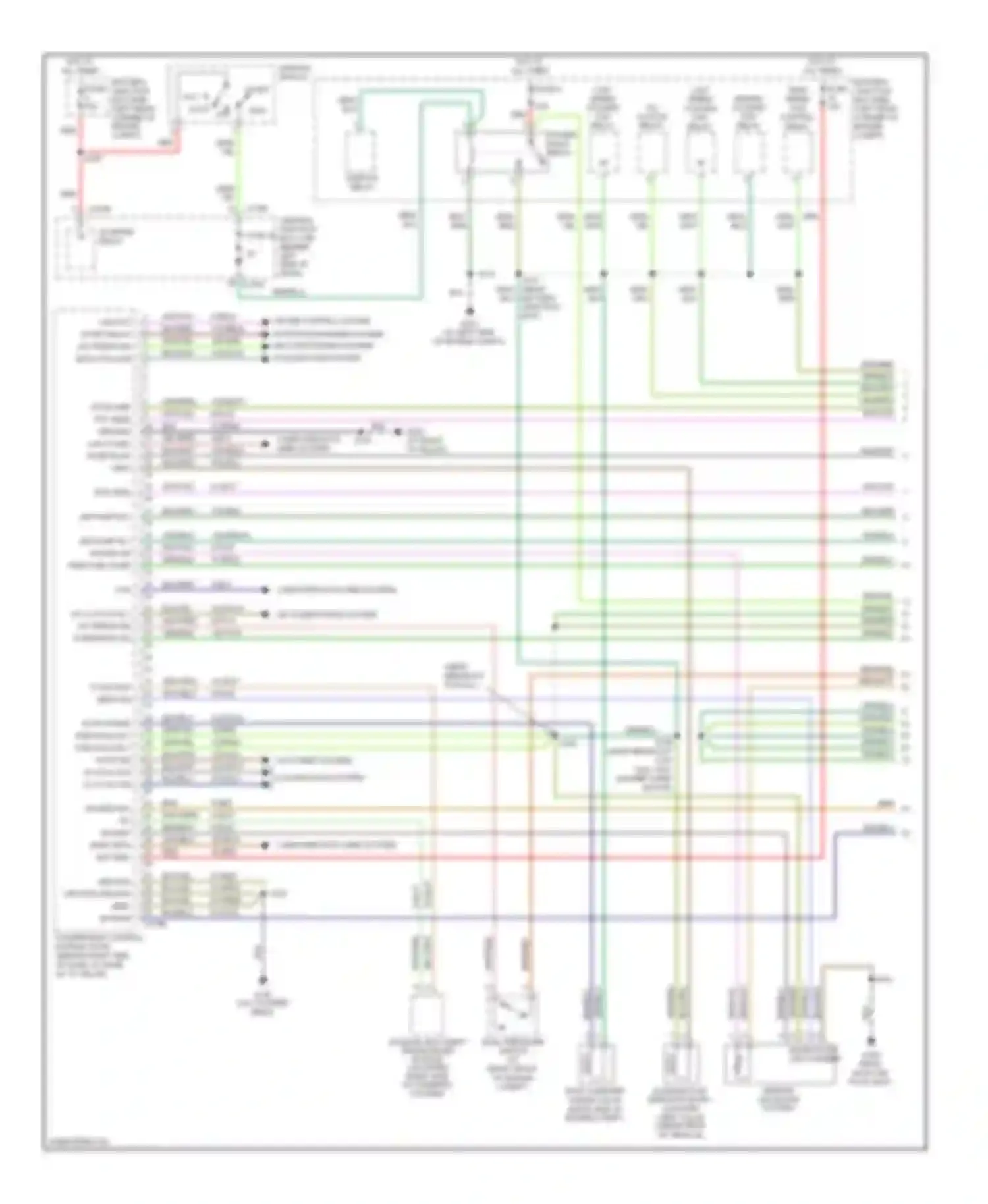 Focus Ford II (2005-2008): Wiring diagram engine performance engine performance circuit, late production (1 of 4)
