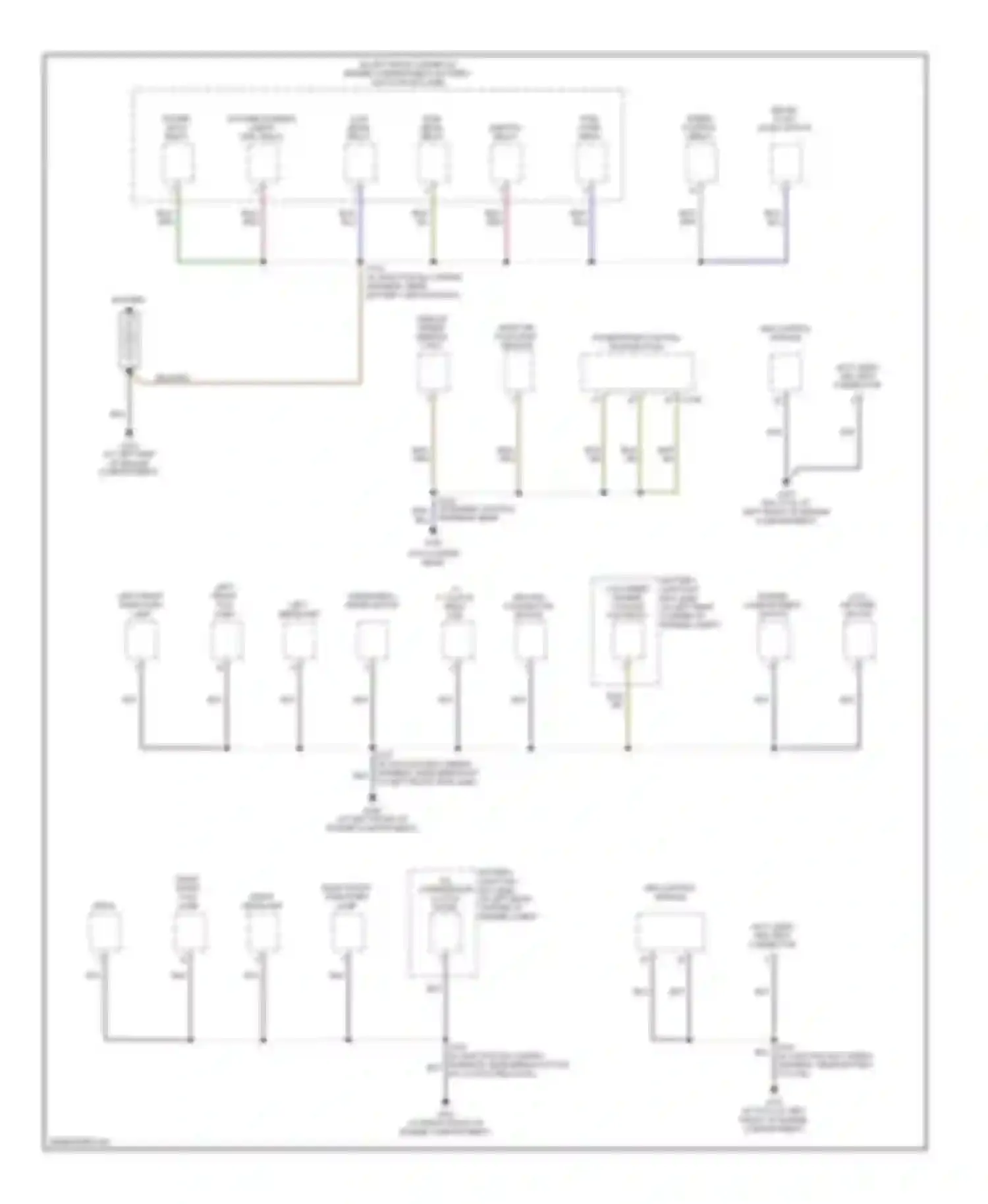 Focus Ford II (2005-2008): Ground distribution circuit (1 of 4)