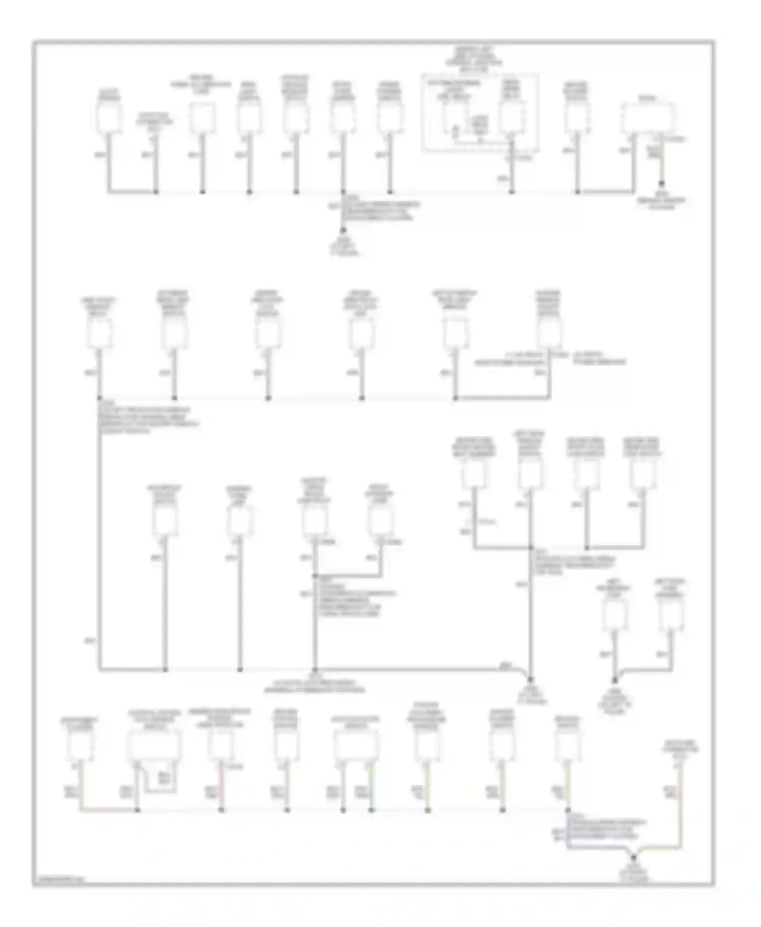 Focus Ford II (2005-2008): Ground distribution circuit (2 of 4)
