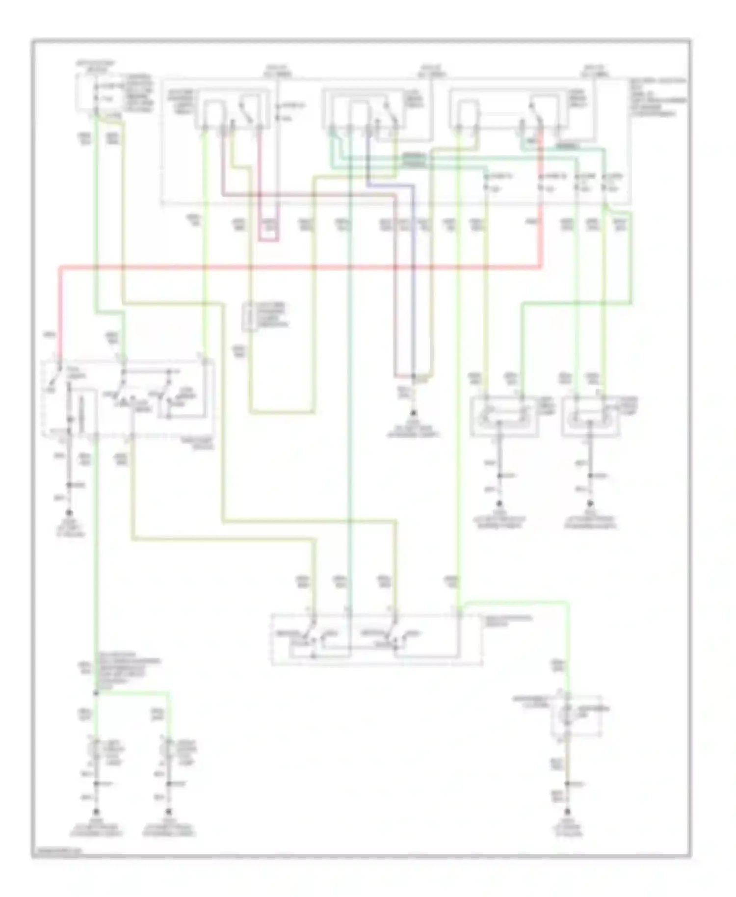 Focus Ford II (2005-2008): Headlights circuit, early production with drl