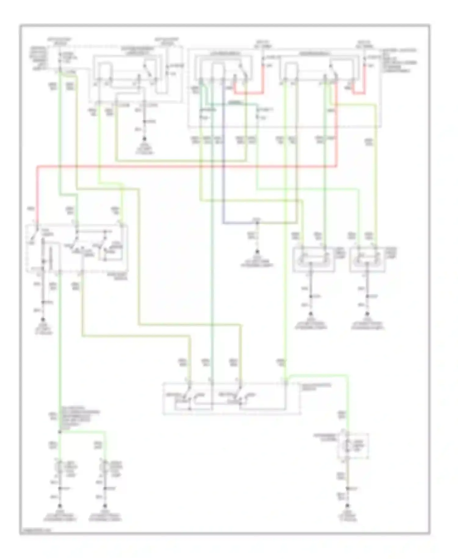 Focus Ford II (2005-2008): Headlights circuit, late production with drl