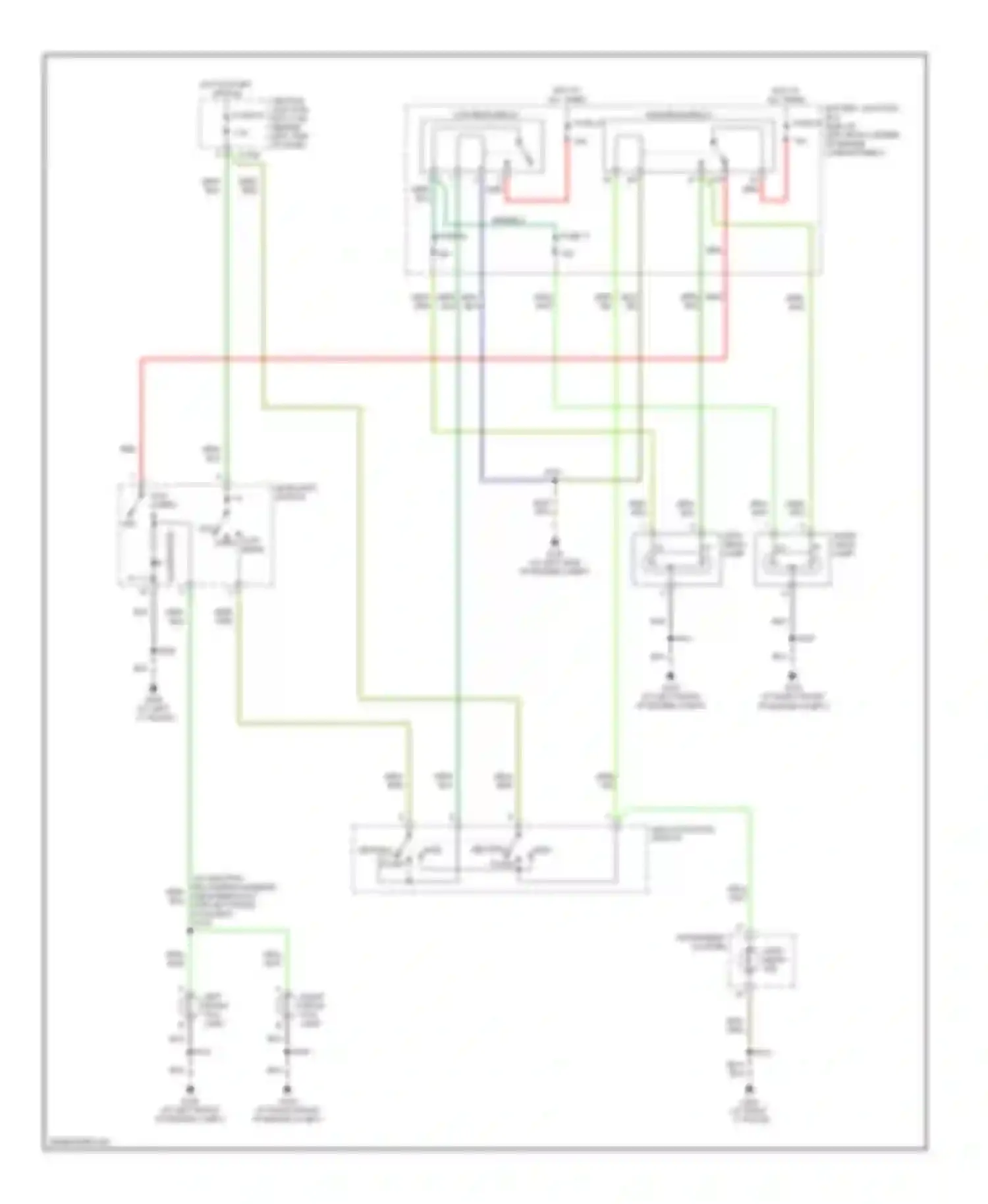 Focus Ford II (2005-2008): Headlights circuit, late production without drl