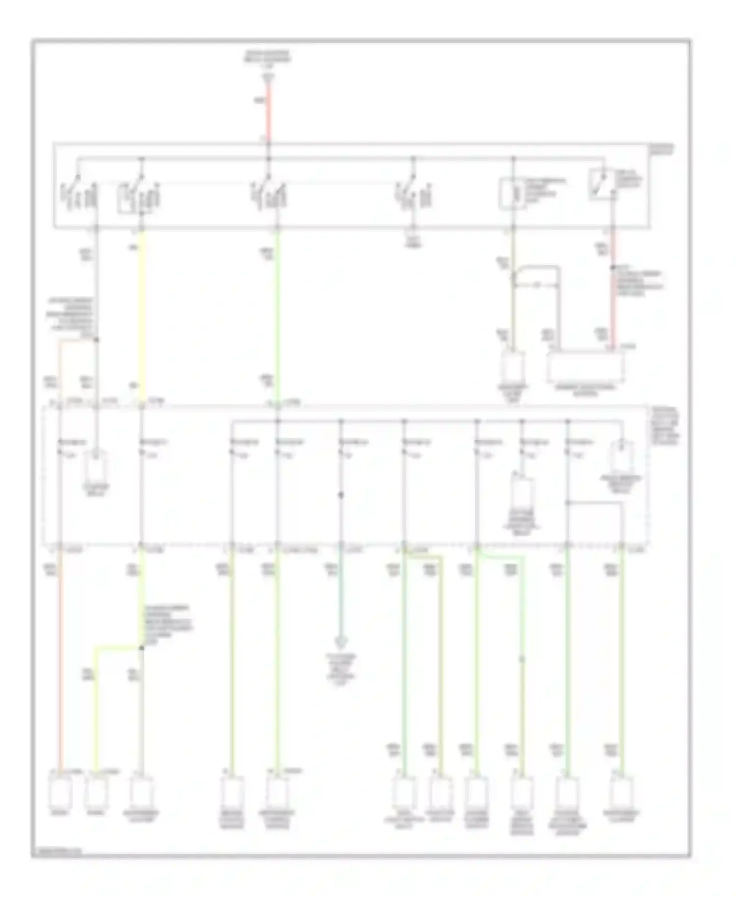 Focus Ford II (2005-2008): Power distribution circuit, late production (2 of 4)