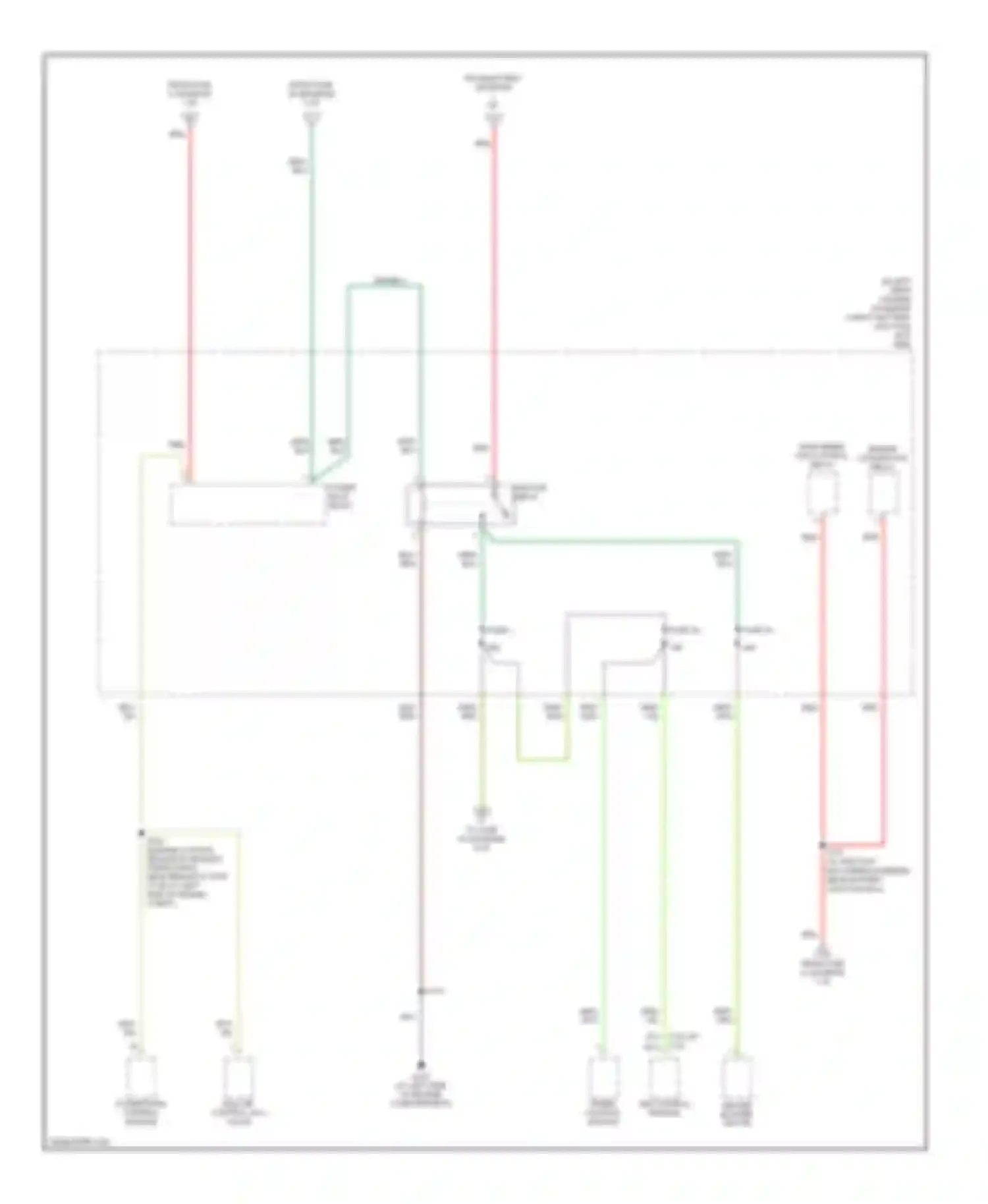 Focus Ford II (2005-2008): Power distribution circuit, late production (3 of 4)