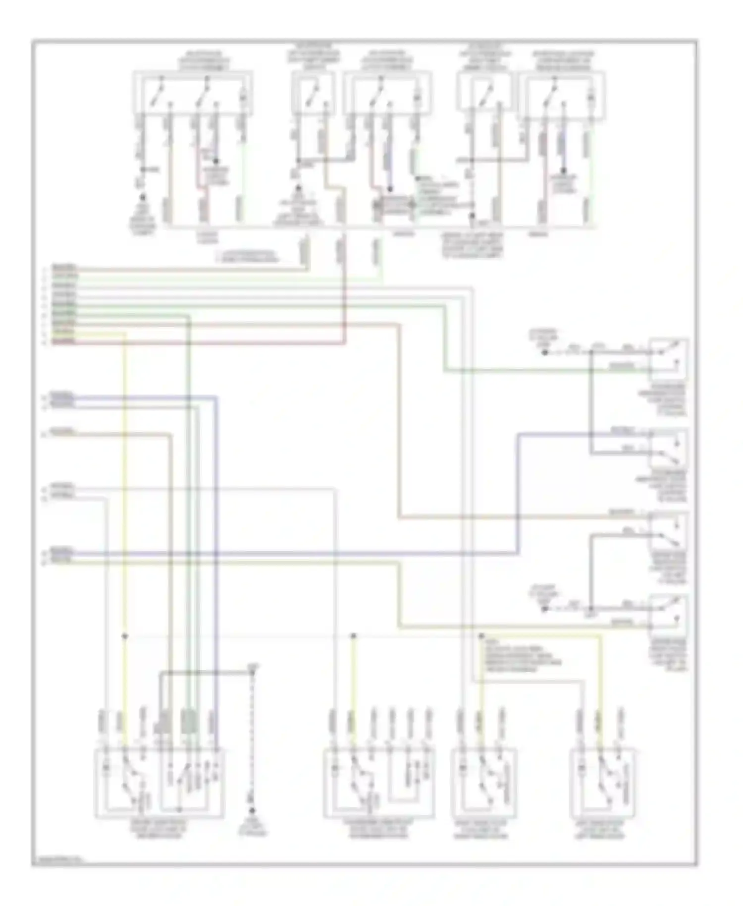 Focus Ford II (2005-2008): Power door locks circuit (2 of 2)