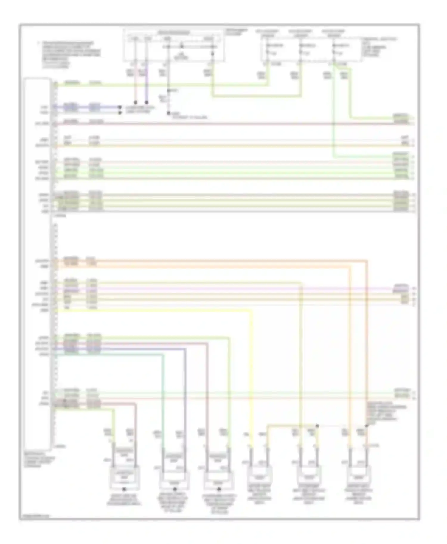Focus Ford II (2005-2008): Supplemental restraints circuit (1 of 2)