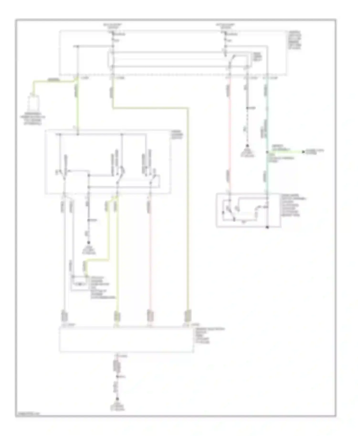 Focus Ford II (2005-2008): Rear washer/wiper circuit