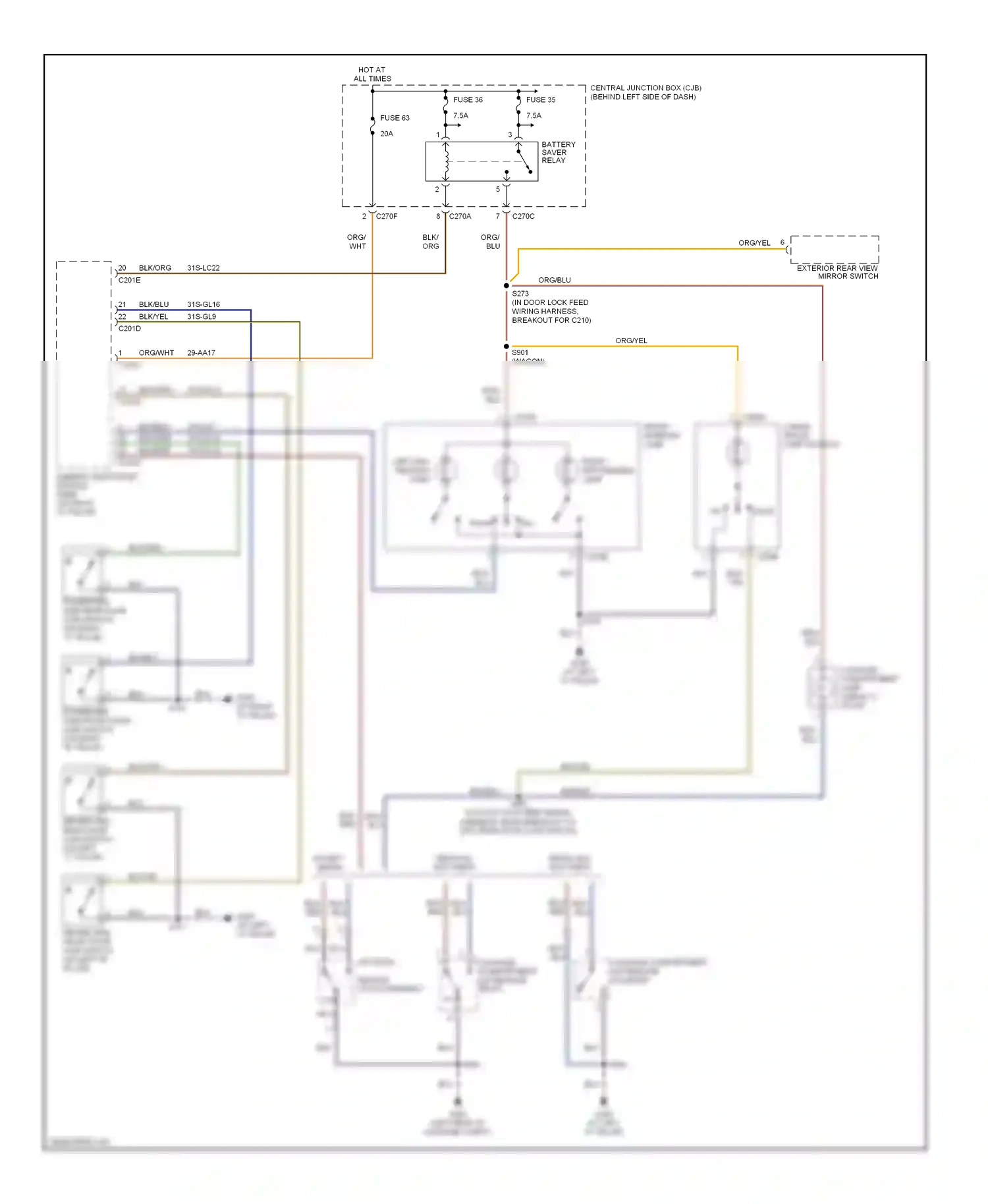 Wiring diagram blk/grn for Ford Focus II (2005-2008) (11 of 25)