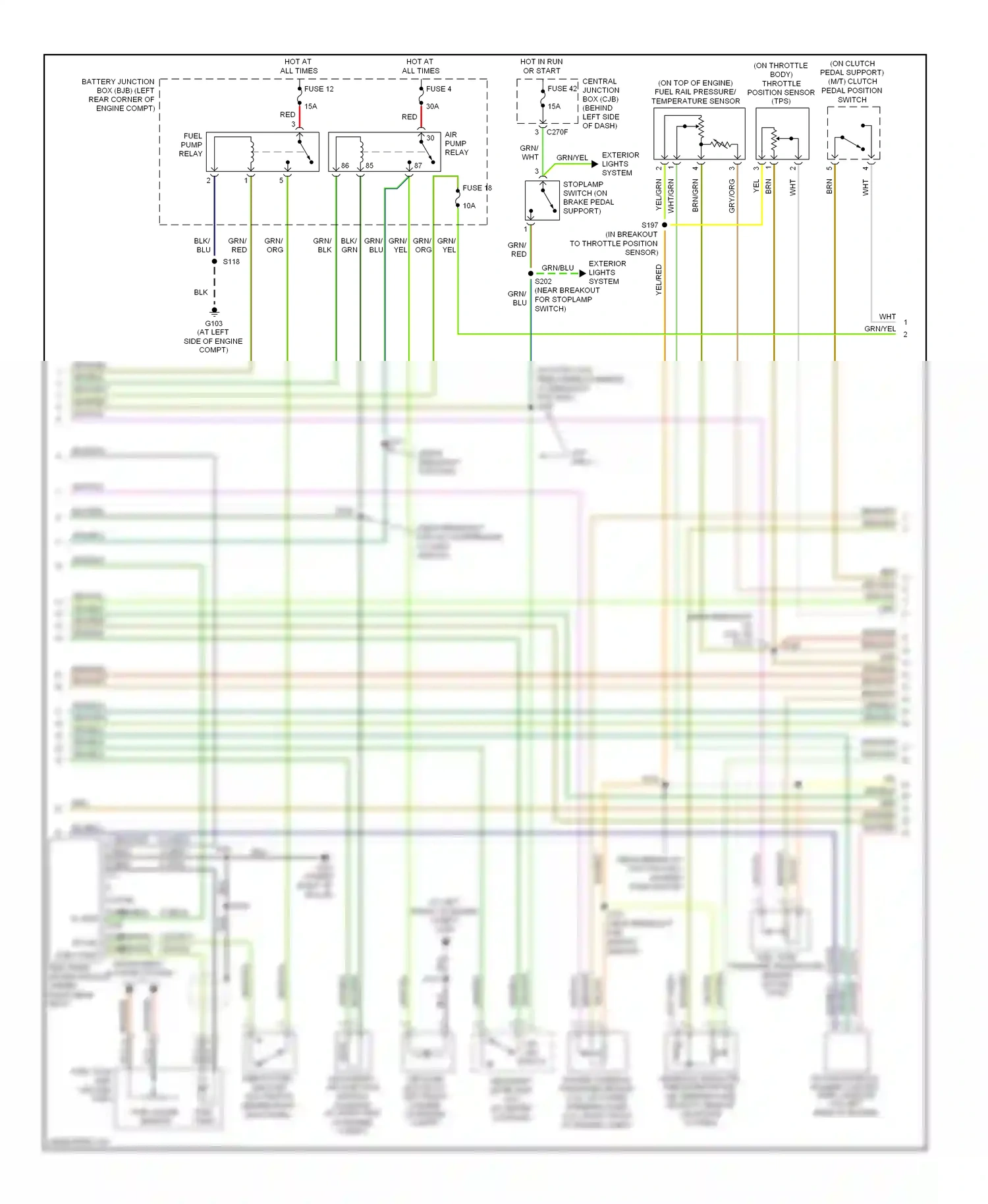 Wiring diagram blk/grn for Ford Focus II (2005-2008) (14 of 25)