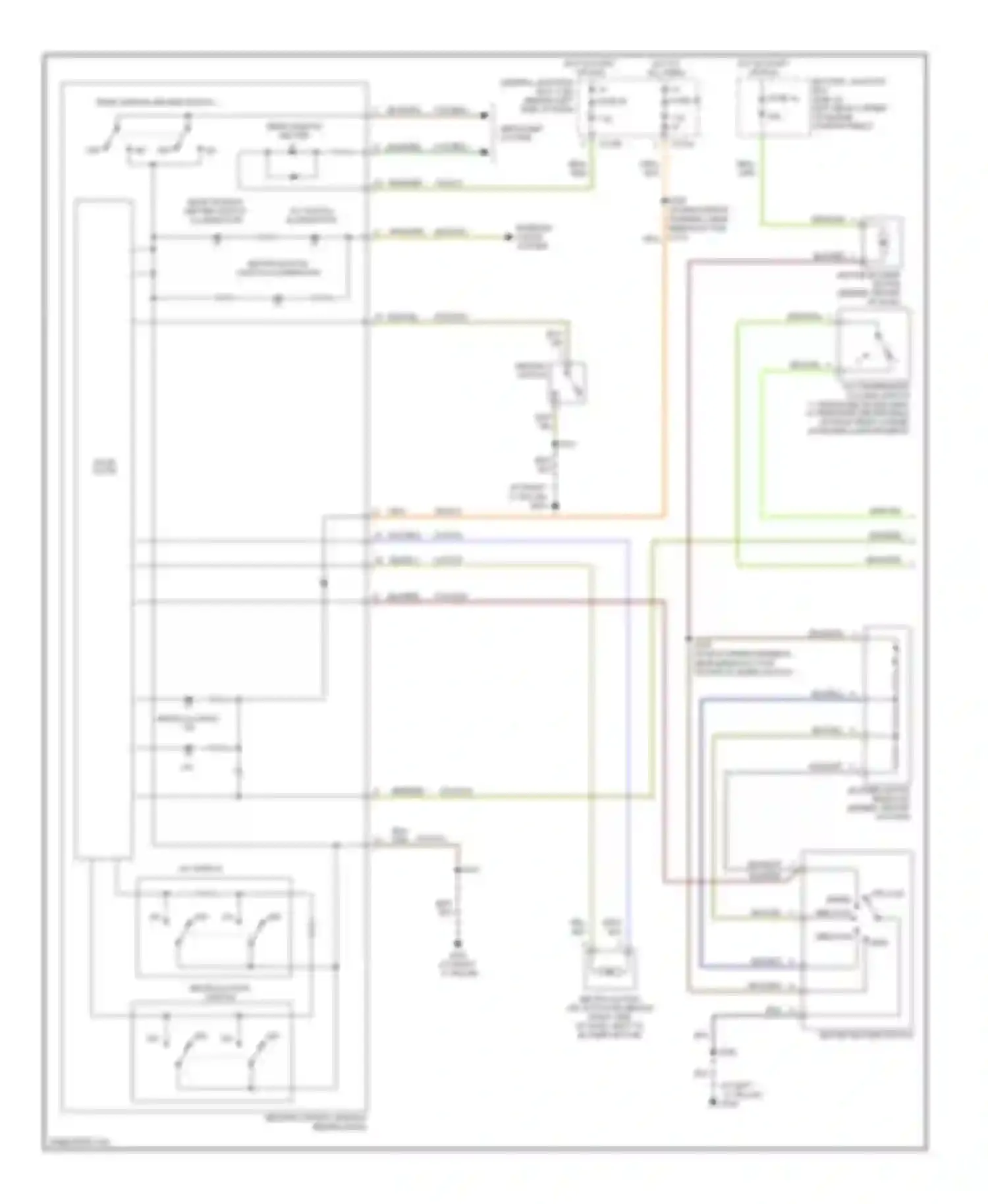 Wiring diagram deicing switch for Ford Focus II (2005-2008) (1 of 1)