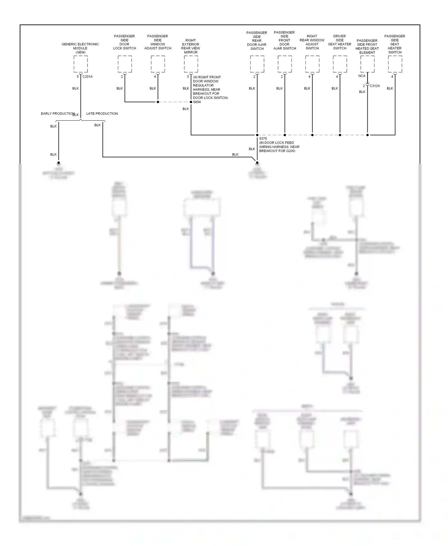 Ford Focus II (2005-2008) generic electronic module (gem) wiring diagram  (1 of 3)