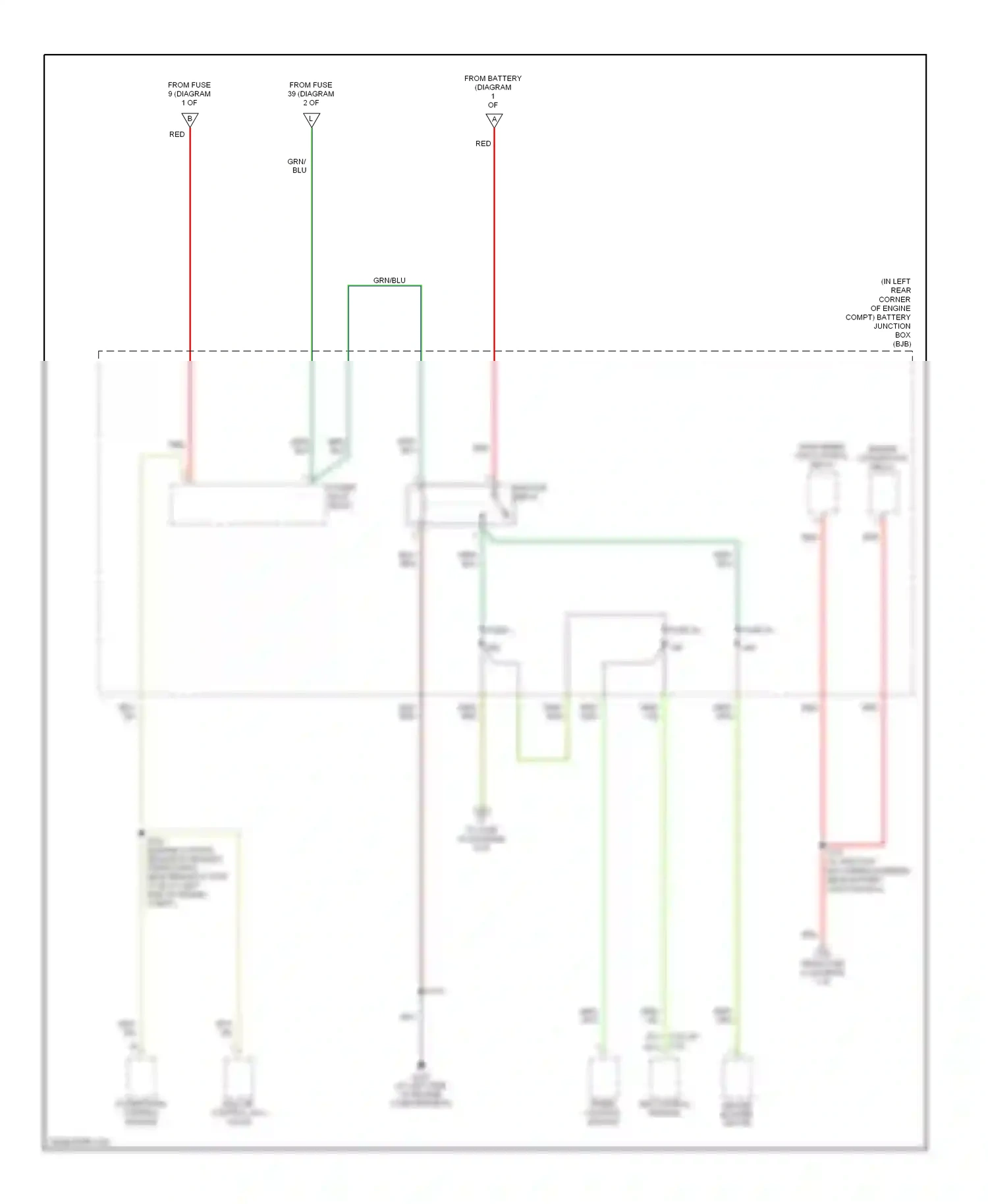 Wiring diagram grn/blu for Ford Focus II (2005-2008) (23 of 28)