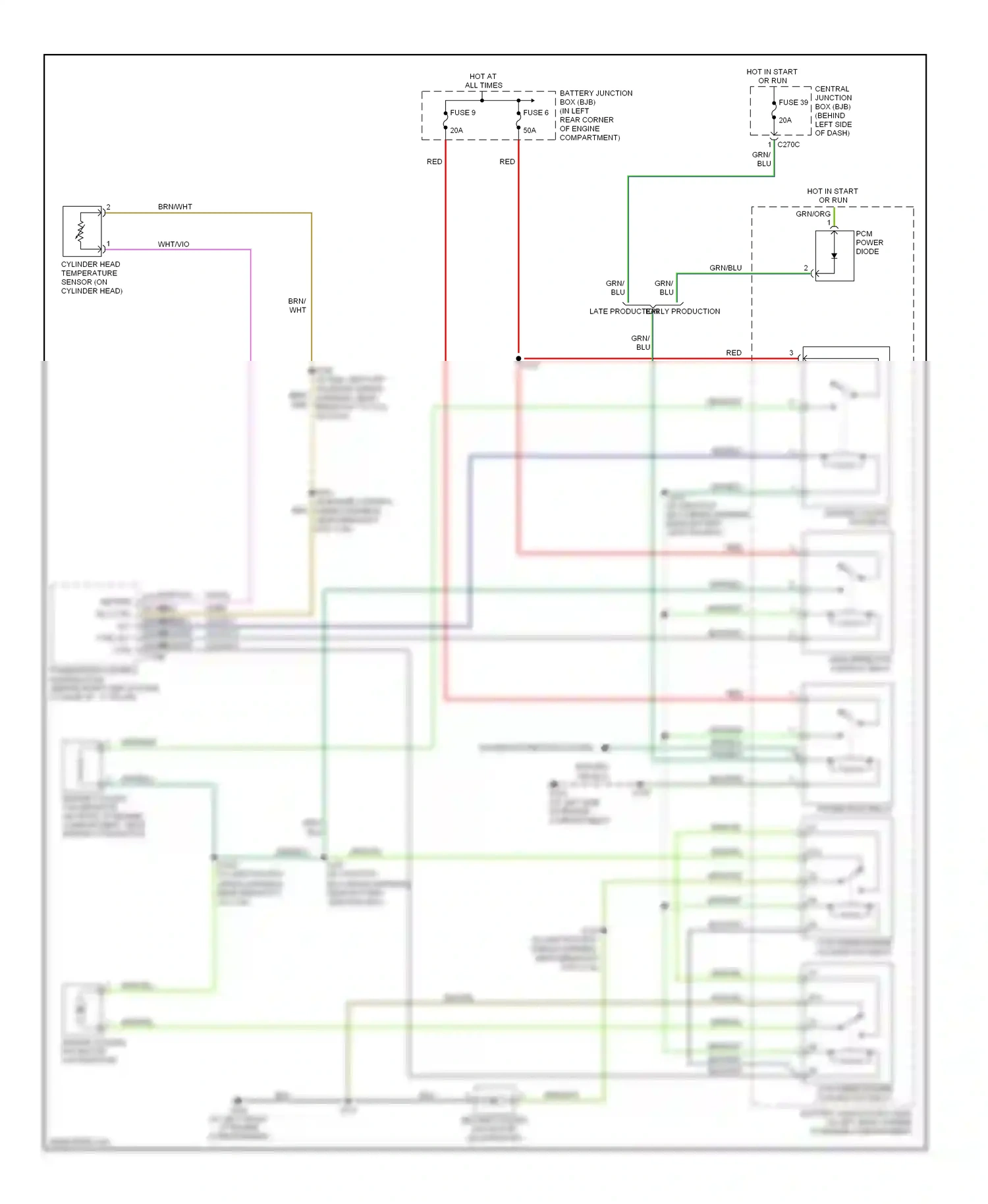 Wiring diagram grn/blu for Ford Focus II (2005-2008) (1 of 28)