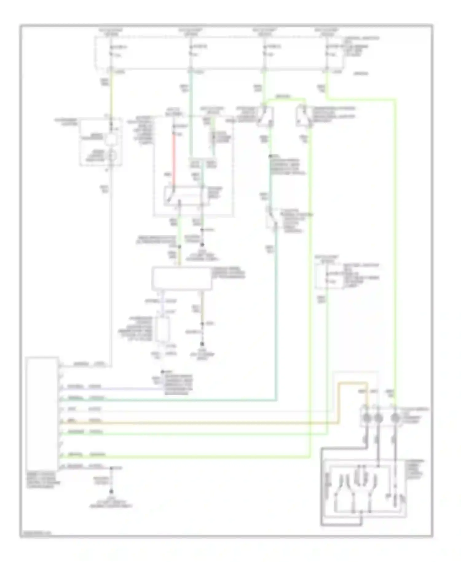 Wiring diagram hot in start or run for Ford Focus II (2005-2008) (5 of 29)