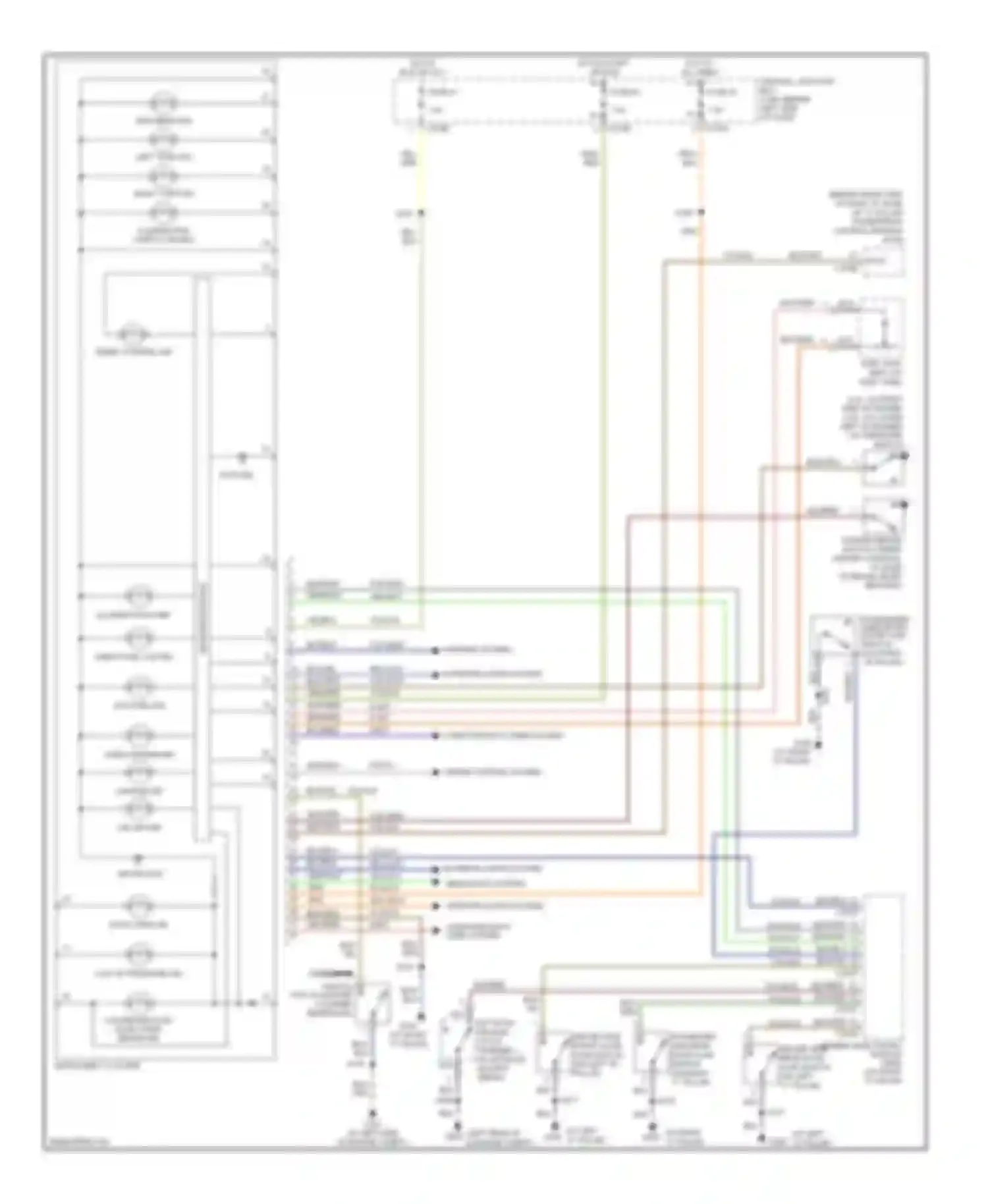 Wiring diagram illumination lamp for Ford Focus II (2005-2008) (1 of 1)