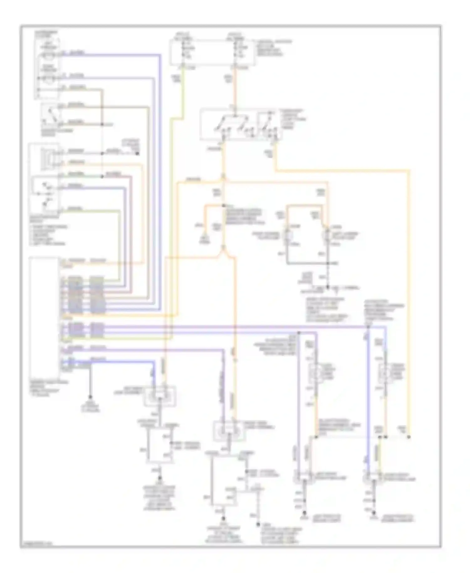Wiring diagram left turn ind for Ford Focus II (2005-2008) (2 of 2)