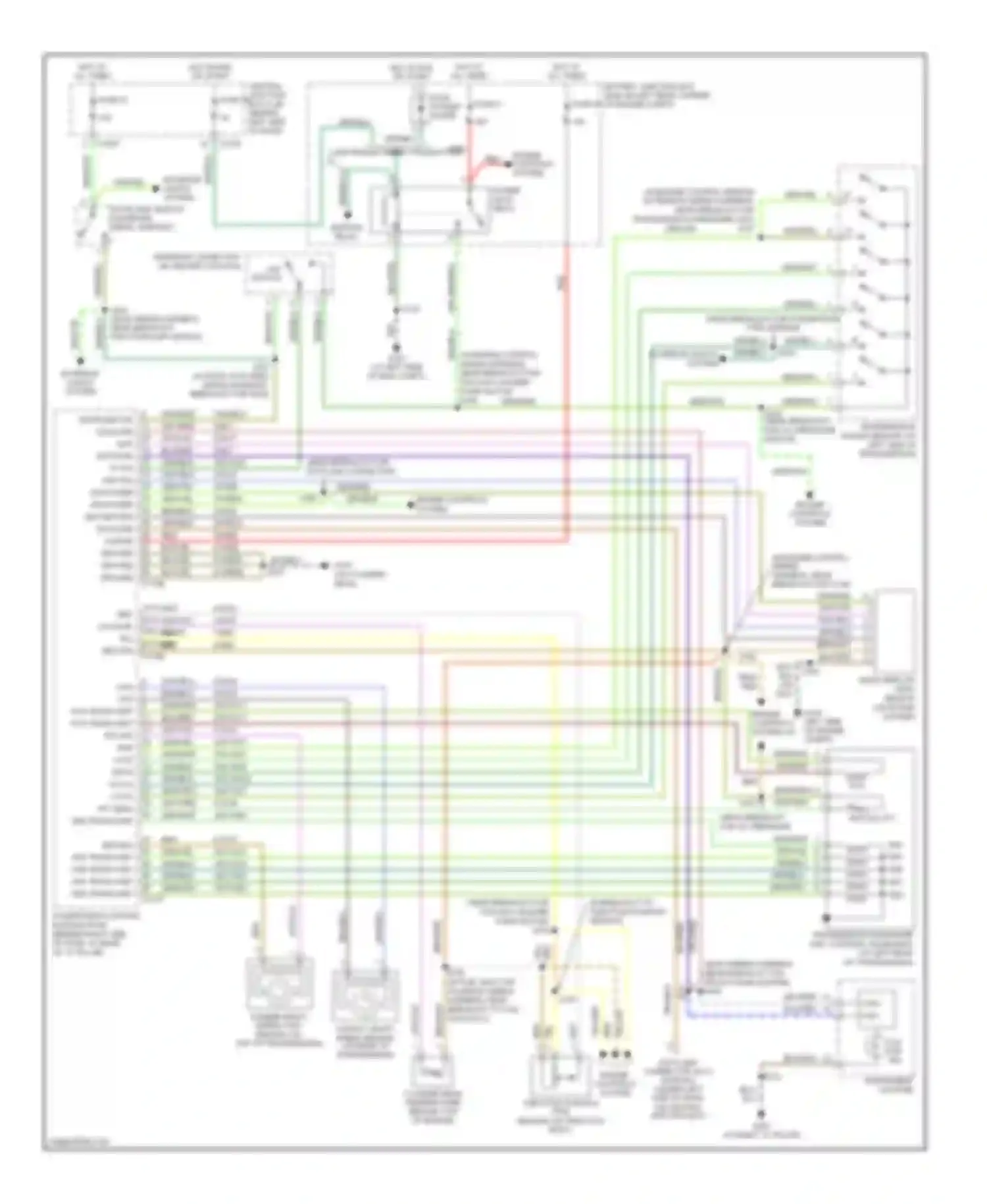 Wiring diagram o/d switch for Ford Focus II (2005-2008) (1 of 1)