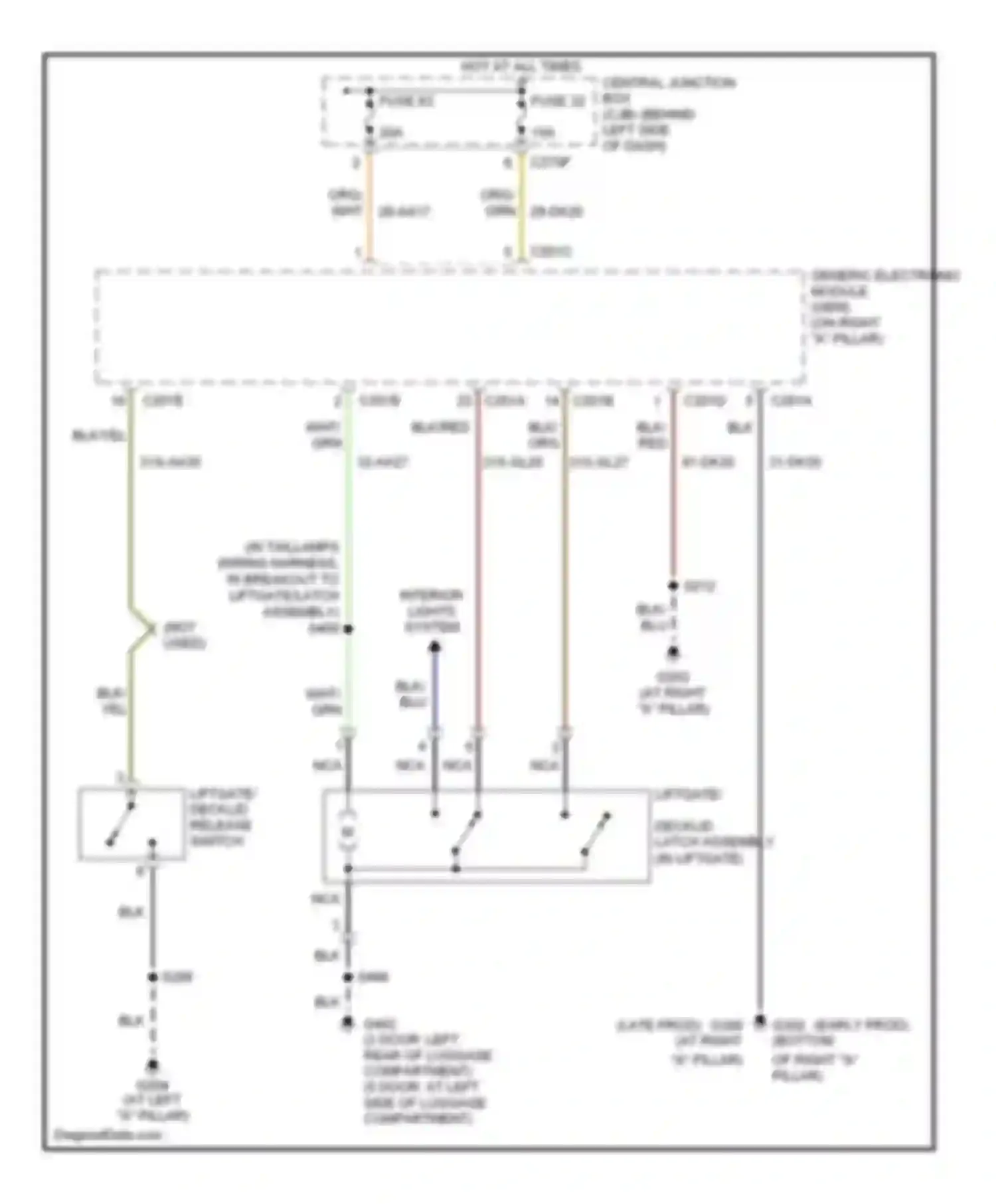 Wiring diagram org/ for Ford Focus II (2005-2008) (39 of 42)