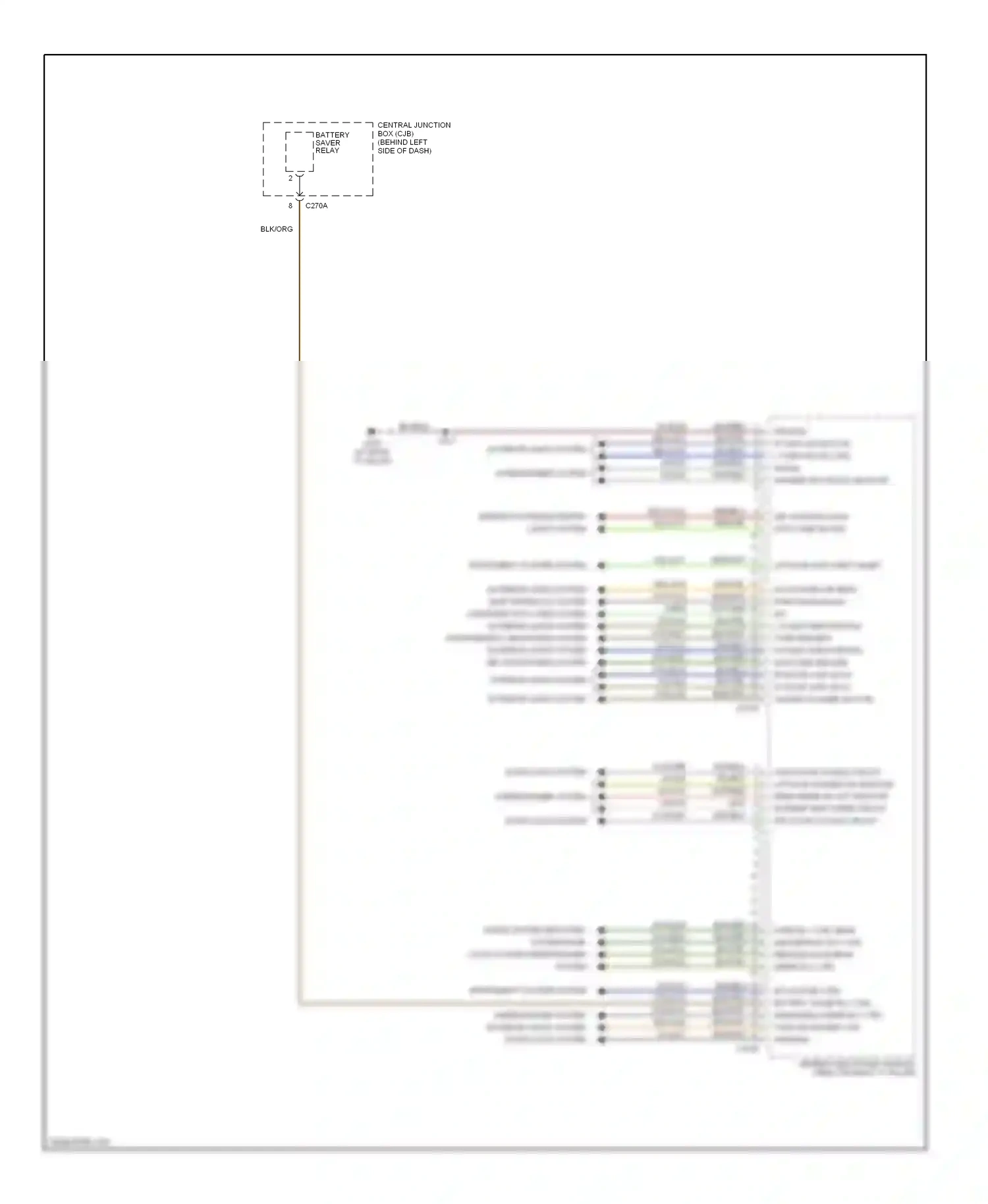 Wiring diagram org/yel for Ford Focus II (2005-2008) (1 of 4)