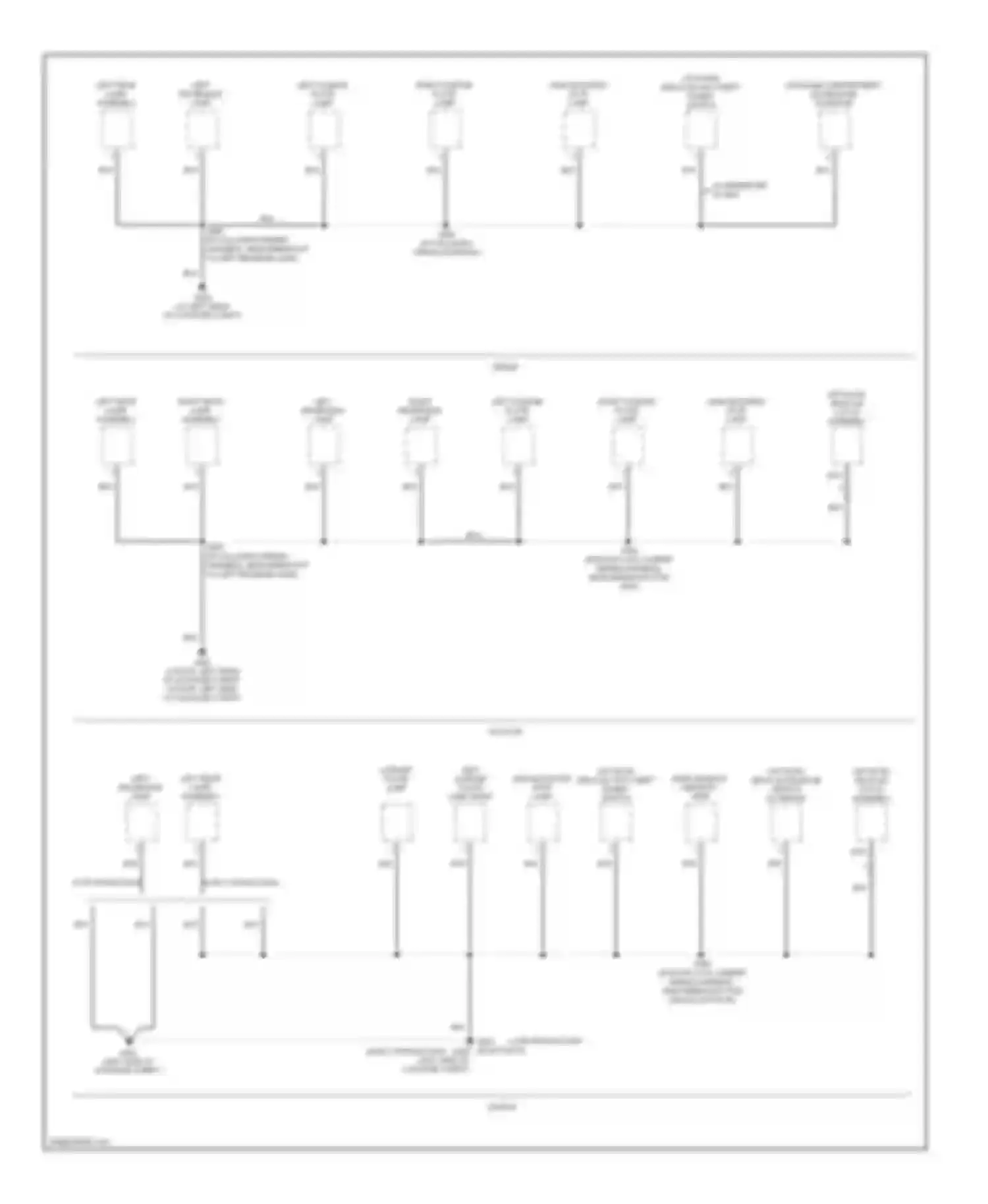 Wiring diagram rear window defrost grid for Ford Focus II (2005-2008) (2 of 3)
