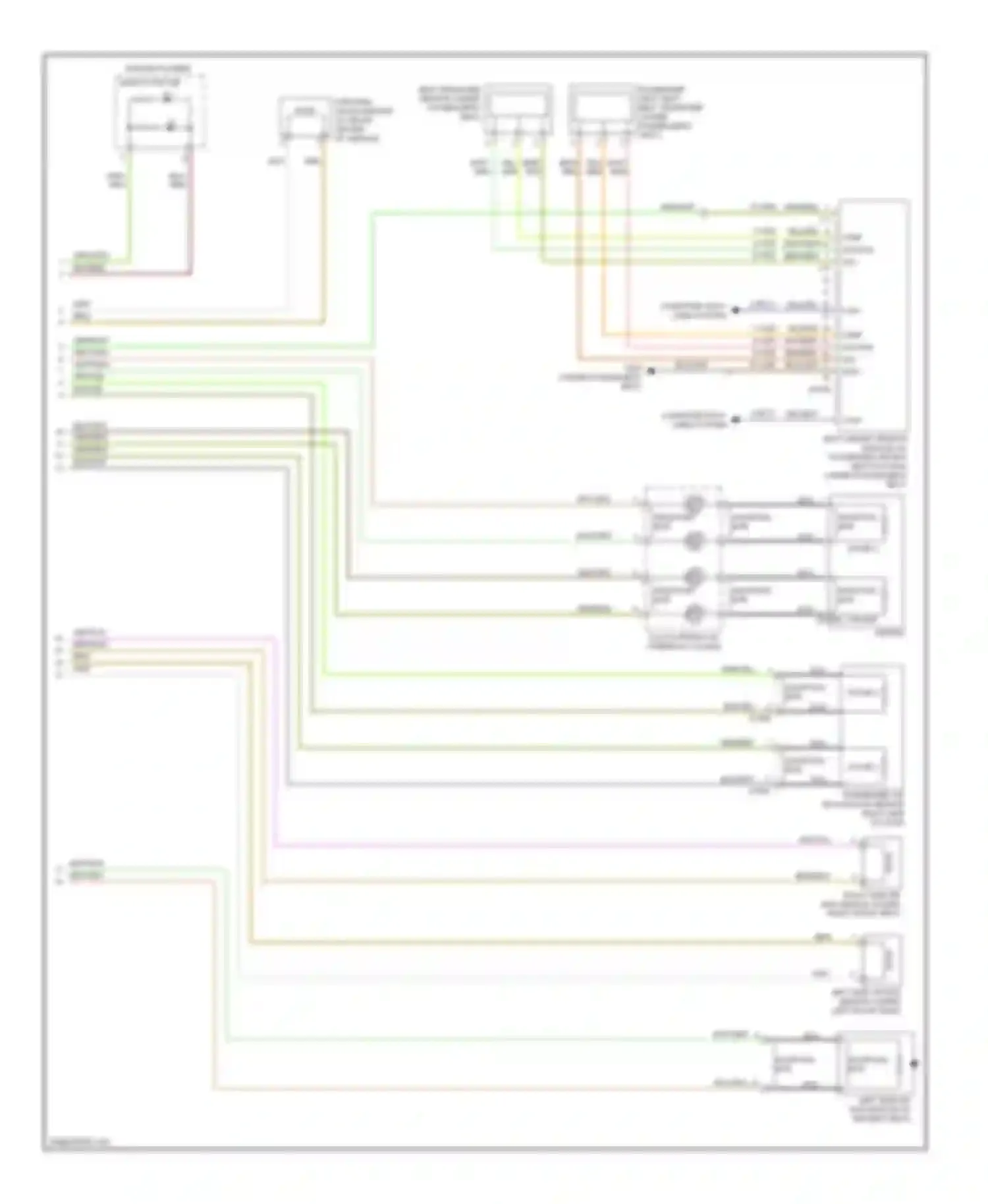Wiring diagram shorting bar for Ford Focus II (2005-2008) (2 of 2)