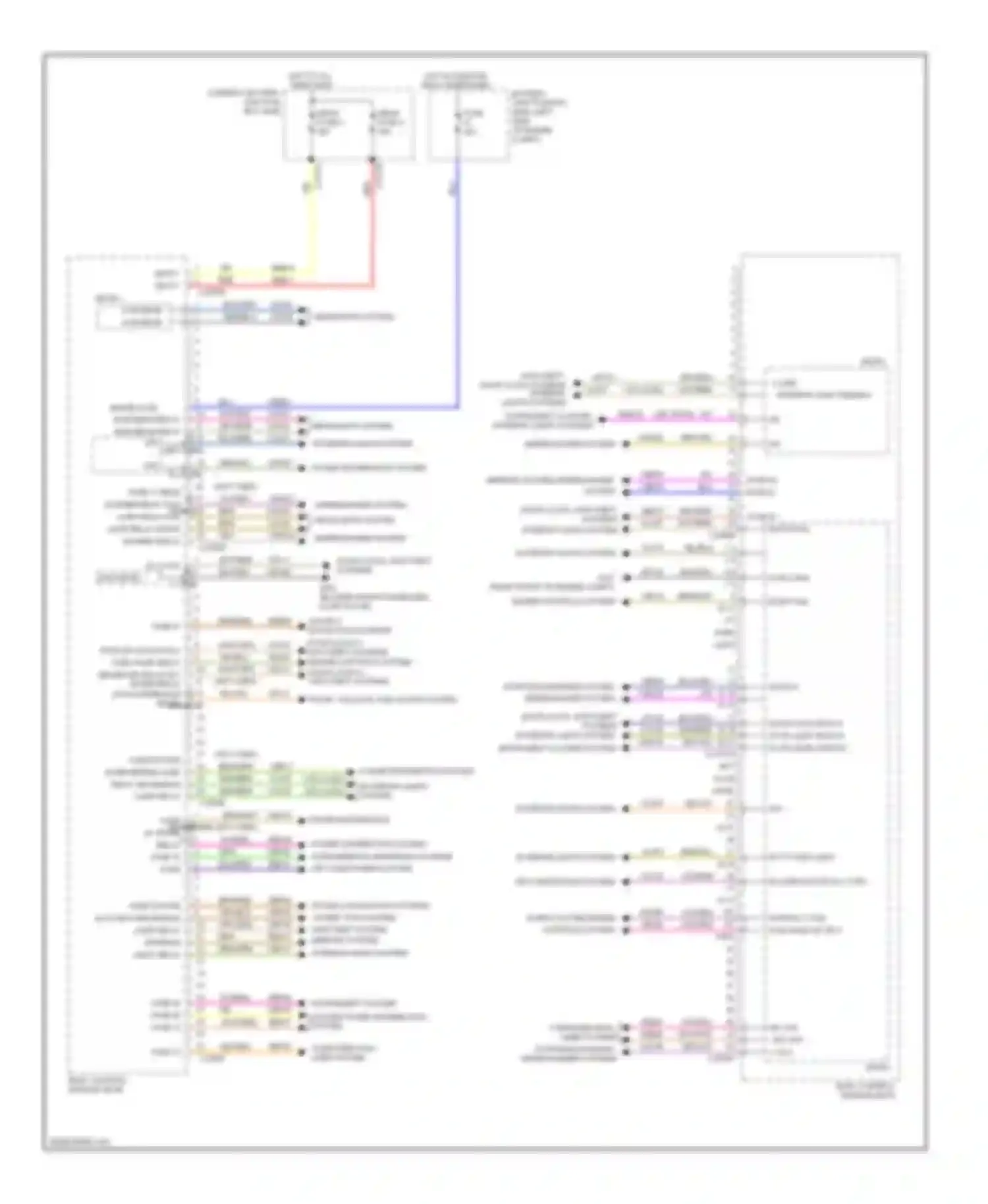 Focus Ford III (2011-2015): Body control modules circuit, except electric (1 of 2)