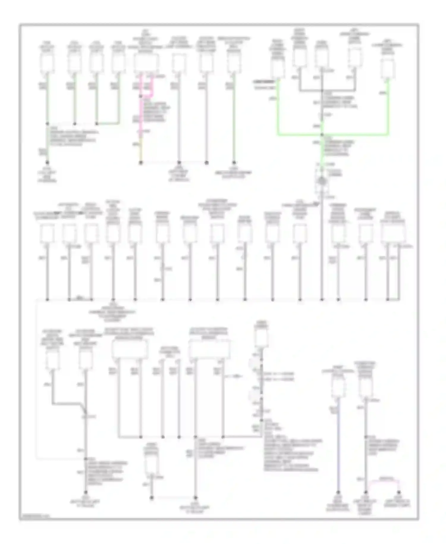 Focus Ford III (2011-2015): Ground distribution circuit, except electric (2 of 4)