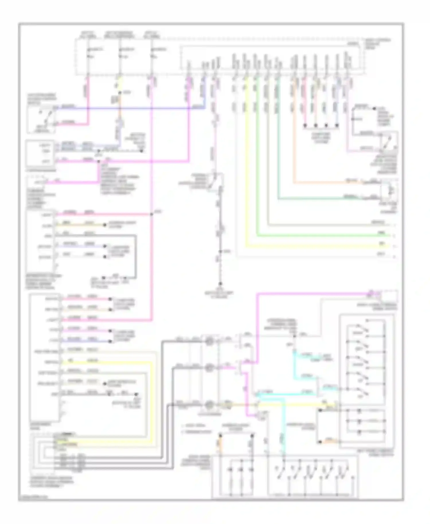 Focus Ford III (2011-2015): Instrument cluster circuit, except electric (1 of 2)