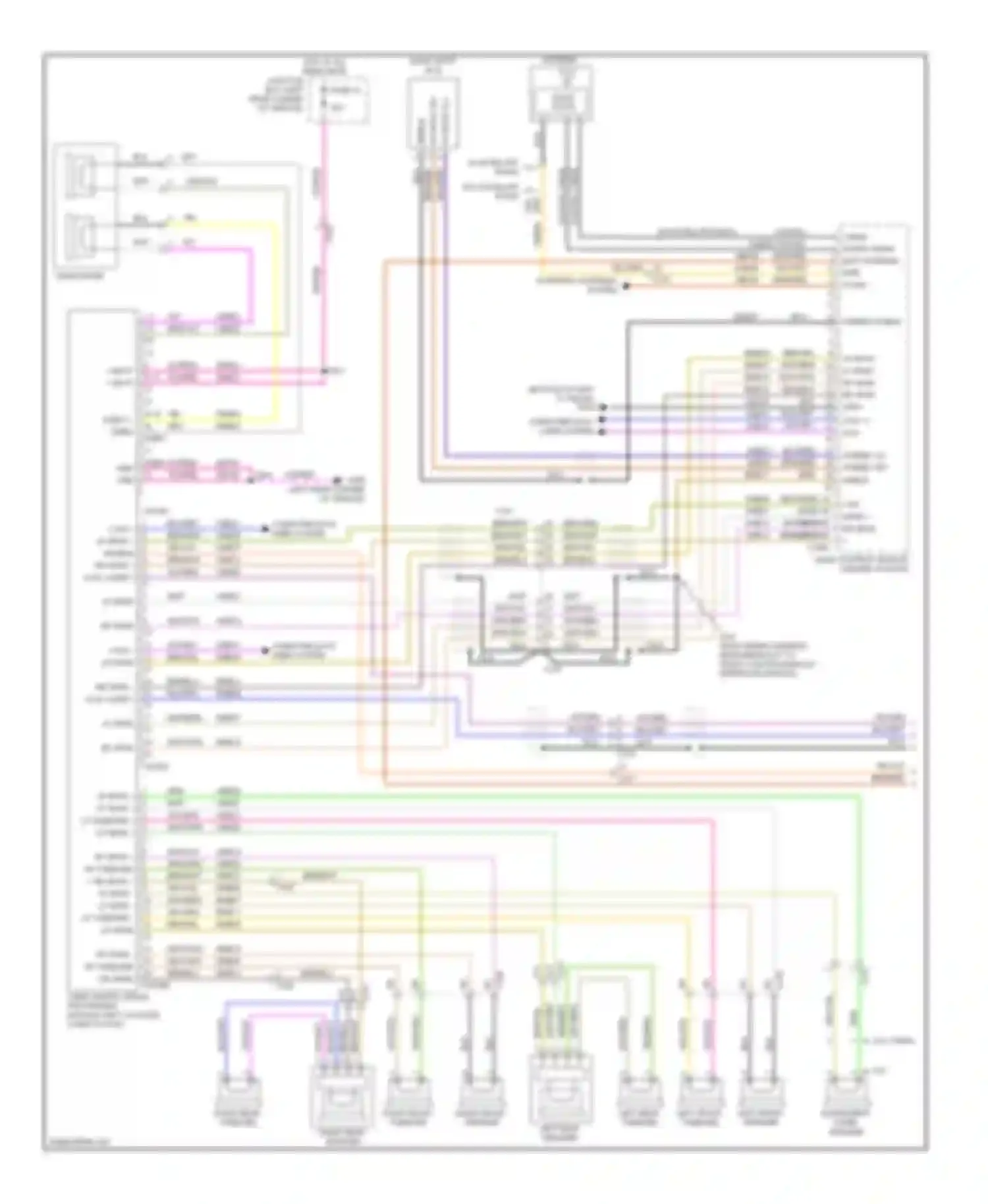 Focus Ford III (2011-2015): Navigation circuit, except electric with sony (1 of 2)