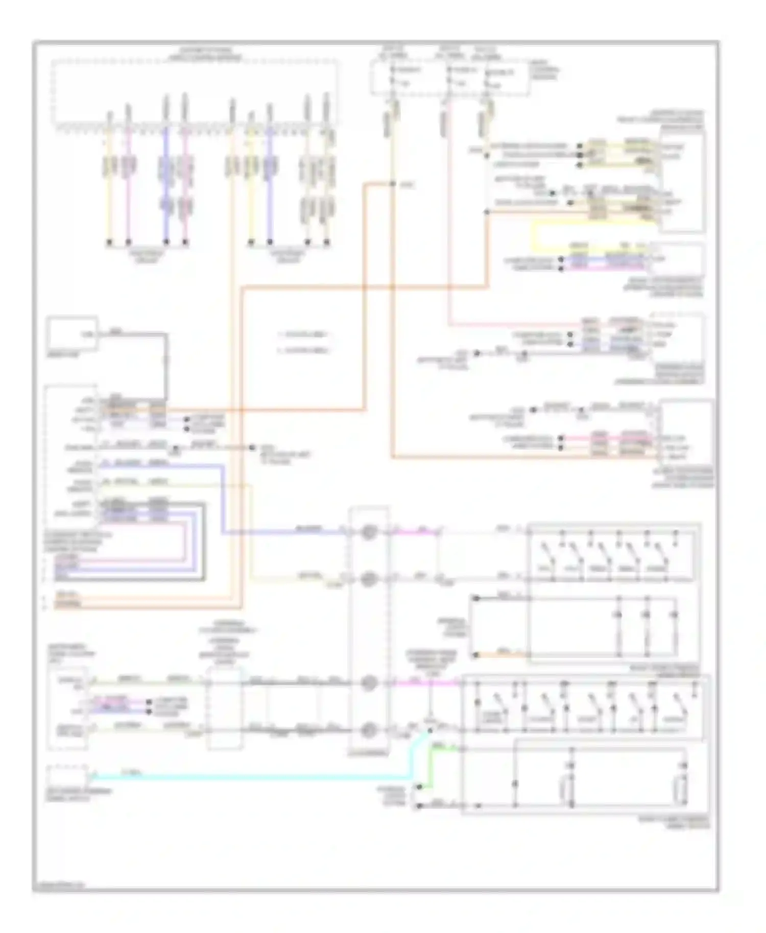 Focus Ford III (2011-2015): Navigation circuit, except electric with sony (2 of 2)