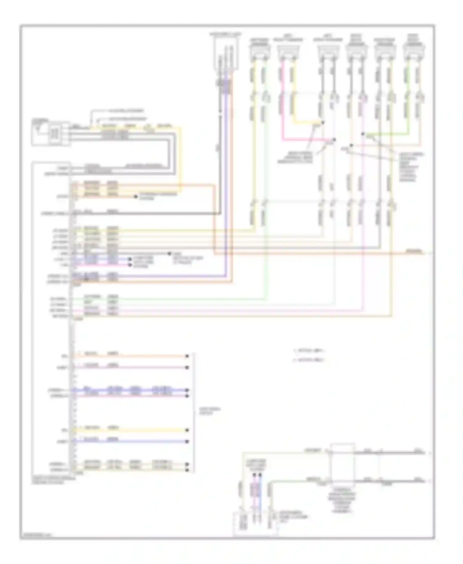 Focus Ford III (2011-2015): Navigation circuit, except electric without sony (1 of 2)