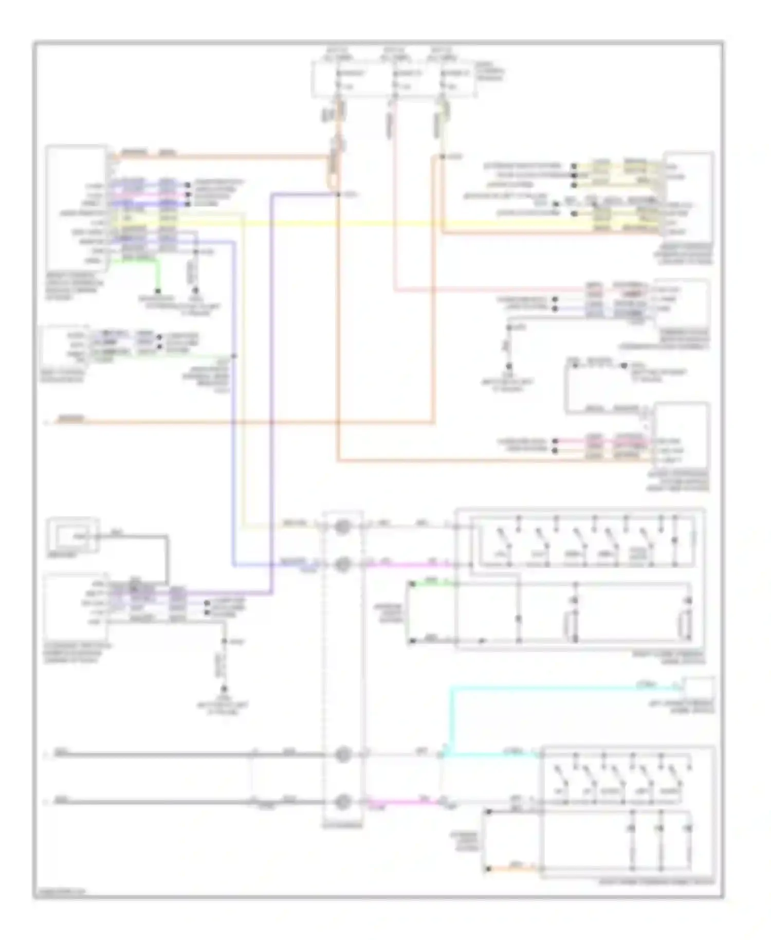 Focus Ford III (2011-2015): Navigation circuit, except electric without sony (2 of 2)