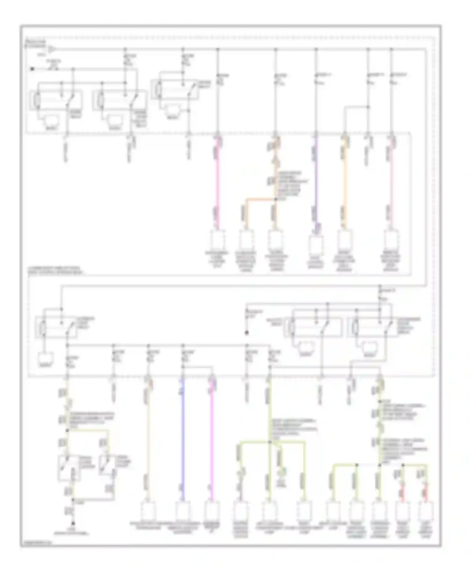 Focus Ford III (2011-2015): Power distribution circuit, electric (3 of 6)