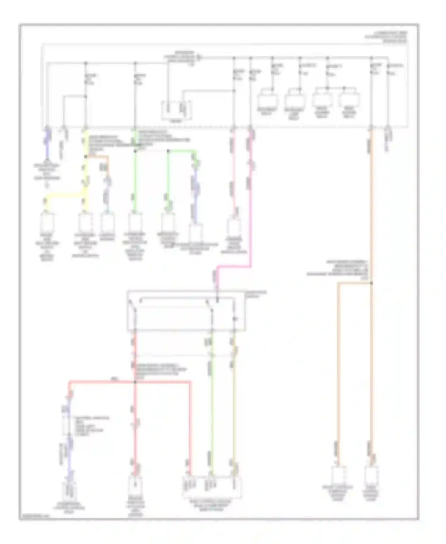 Focus Ford III (2011-2015): Power distribution circuit, electric (4 of 6)