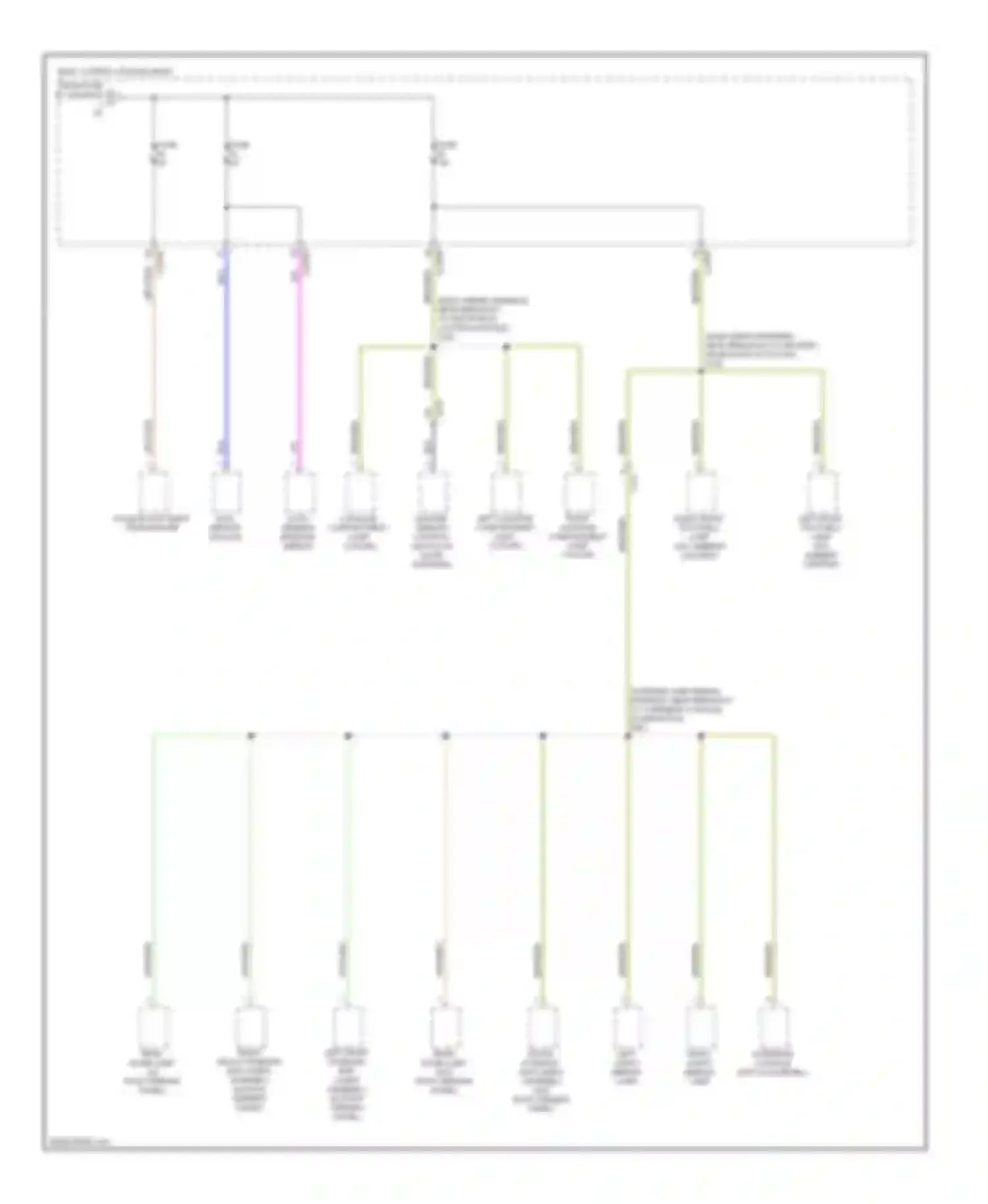 Focus Ford III (2011-2015): Power distribution circuit, except electric (4 of 6)