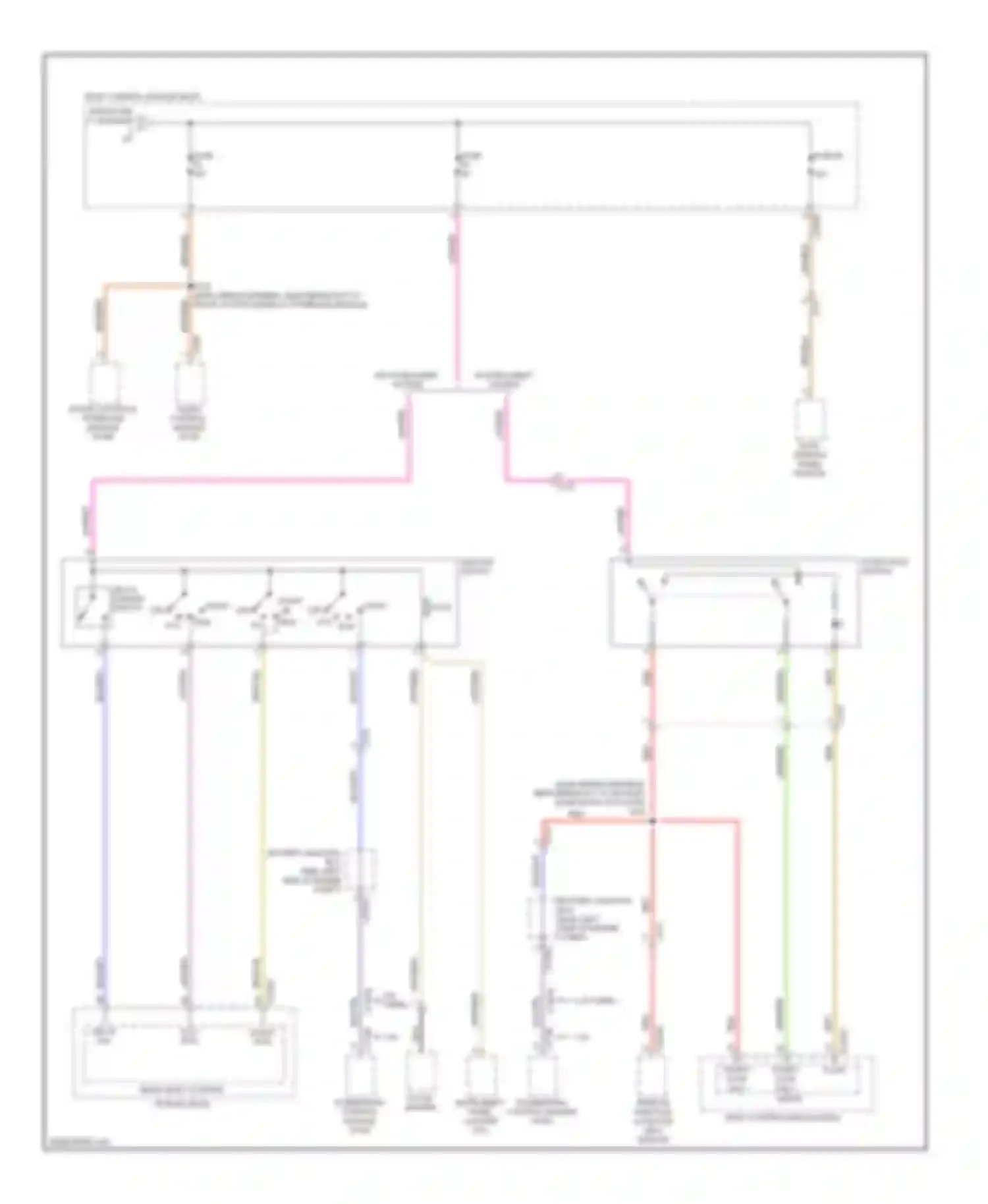 Focus Ford III (2011-2015): Power distribution circuit, except electric (5 of 6)
