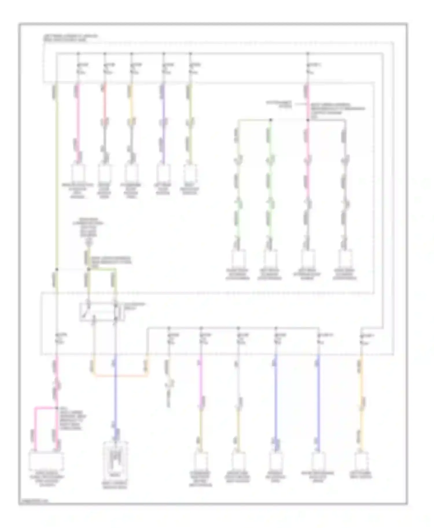 Focus Ford III (2011-2015): Power distribution circuit, except electric (6 of 6)