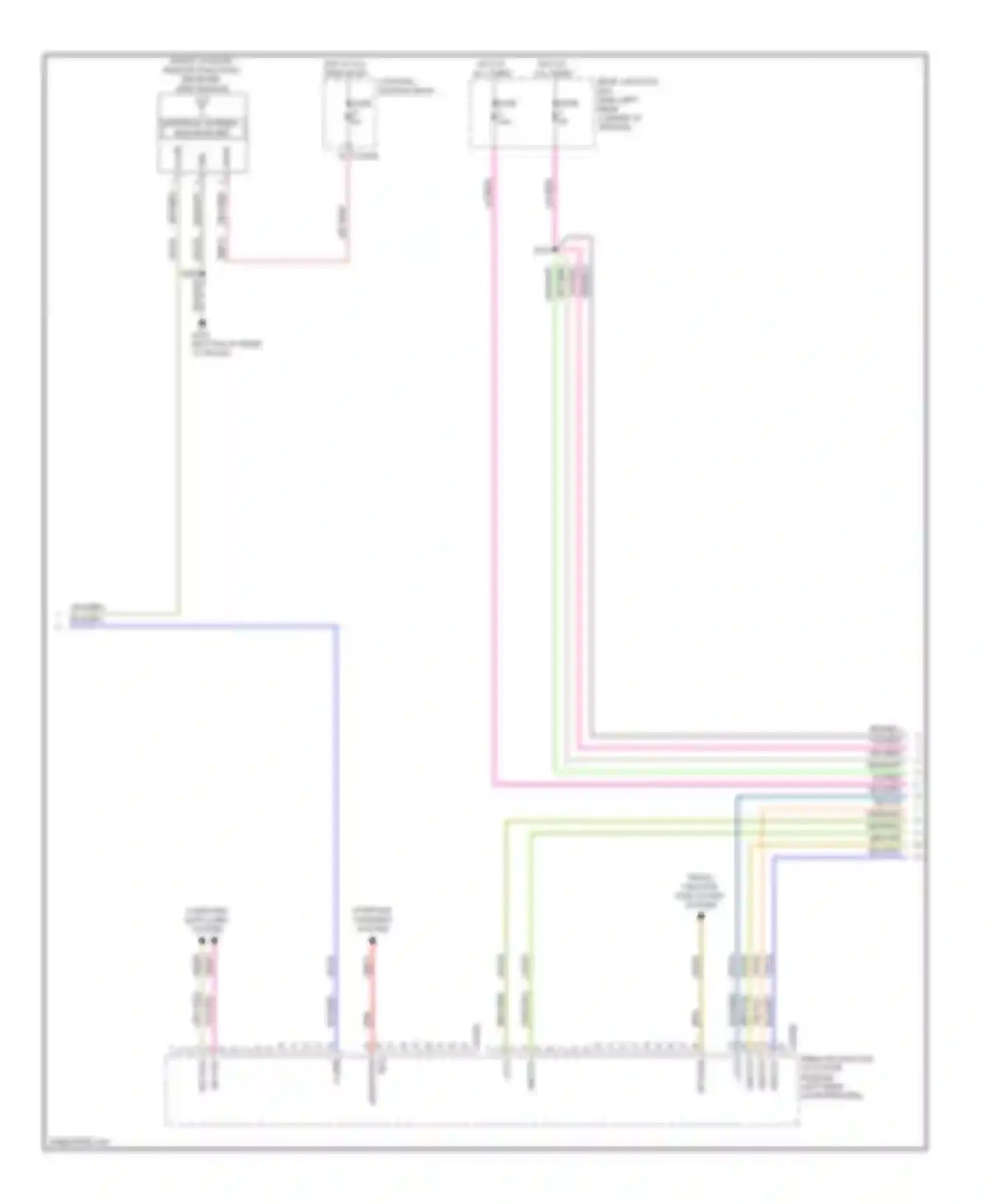 Focus Ford III (2011-2015): Power door locks circuit, except electric with intelligent access (4 of 5)