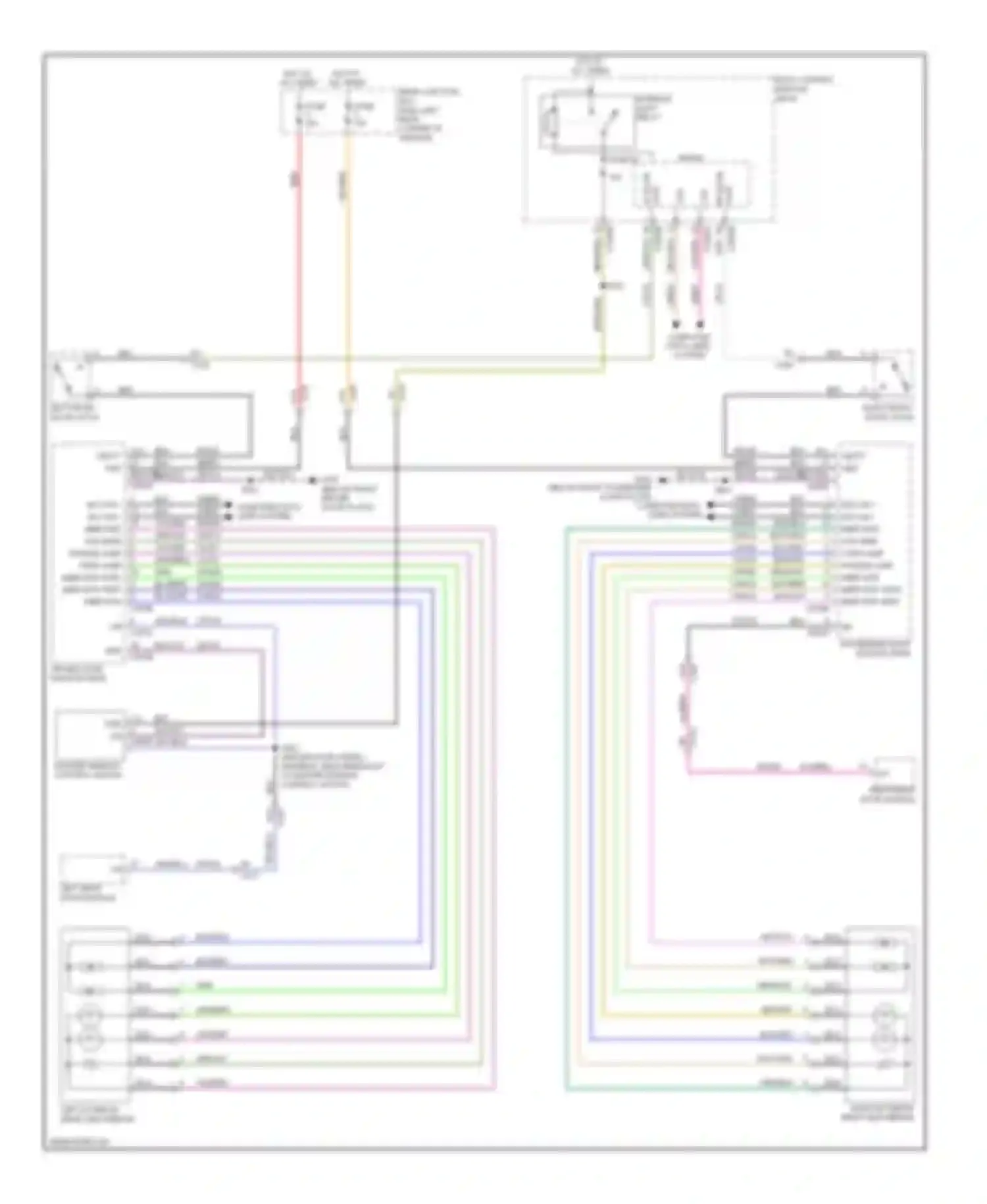 Focus Ford III (2011-2015): Power mirrors circuit, except electric with door module