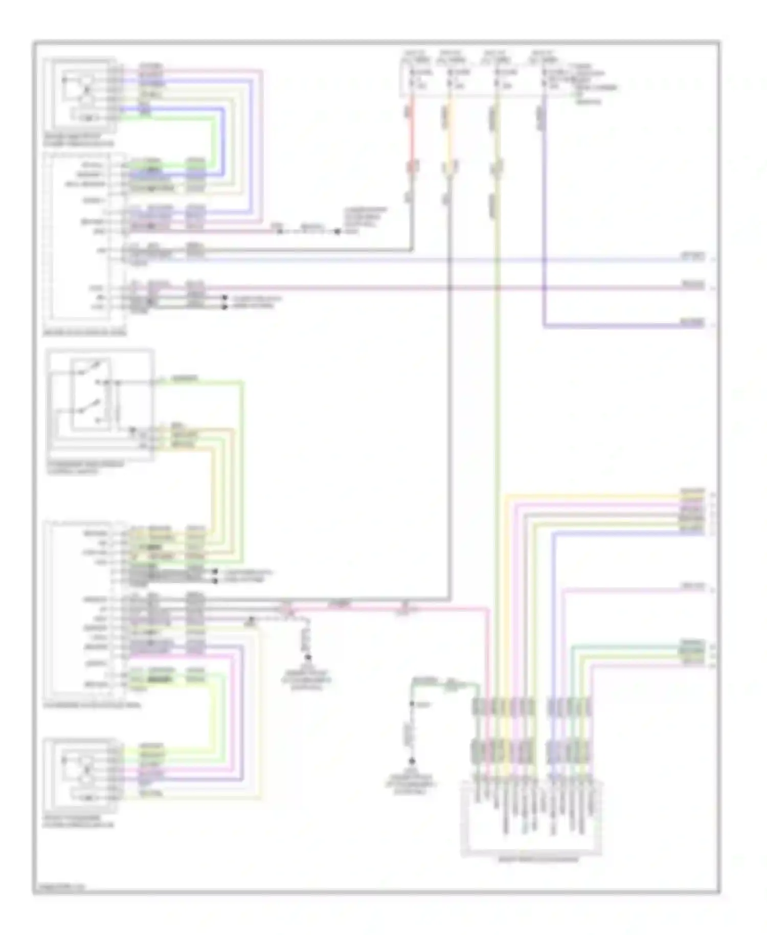 Focus Ford III (2011-2015): Power windows circuit, electric (1 of 2)