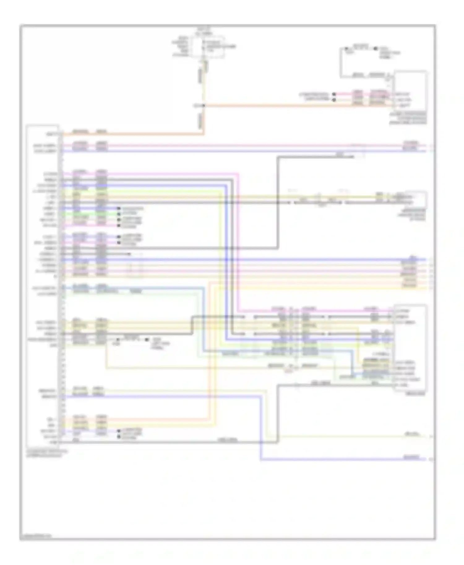 Focus Ford III (2011-2015): Sync radio circuit, electric (1 of 2)