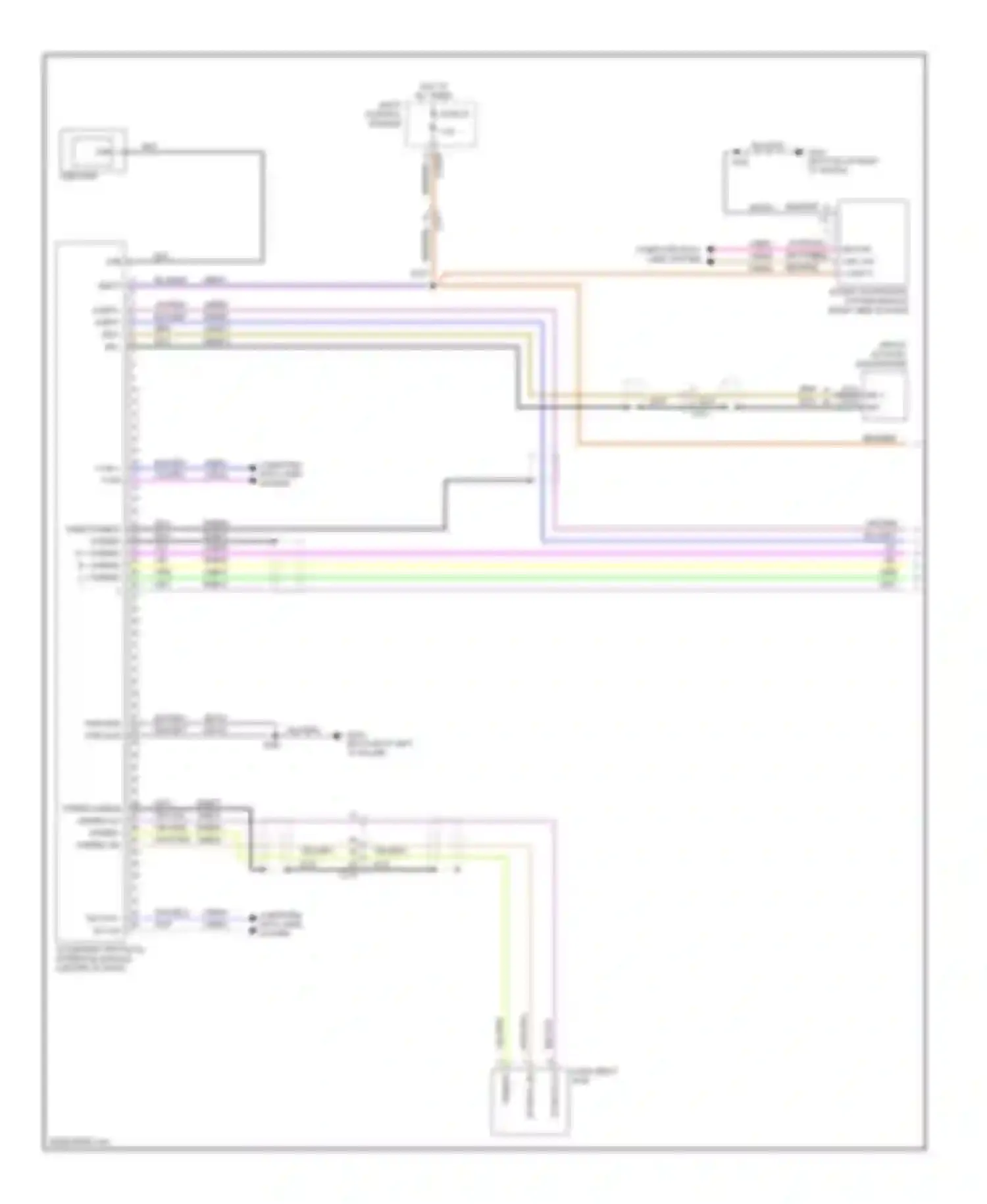 Focus Ford III (2011-2015): Sync radio circuit, except electric with sync gen 1 (1 of 2)