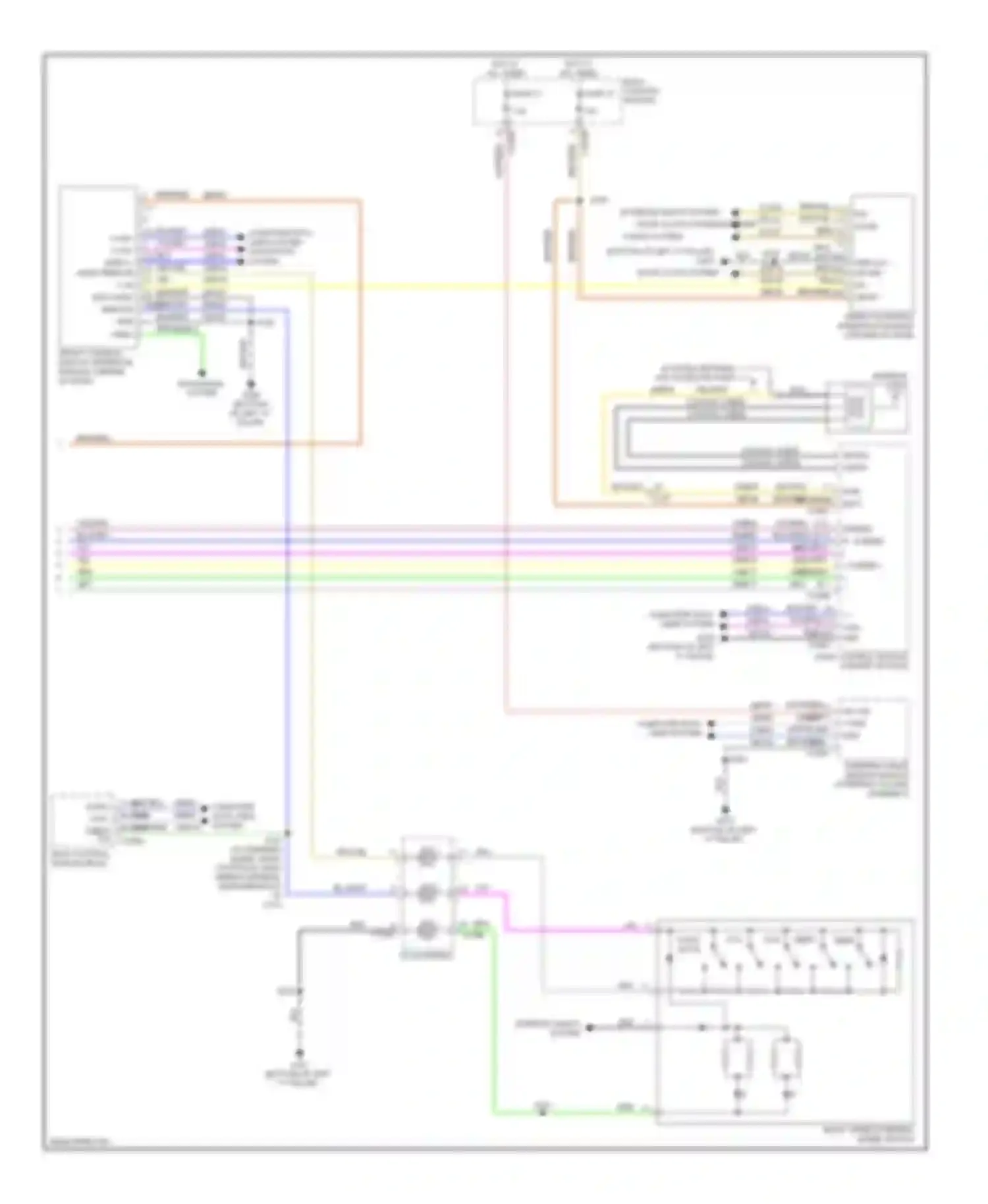 Focus Ford III (2011-2015): Sync radio circuit, except electric with sync gen 1 (2 of 2)