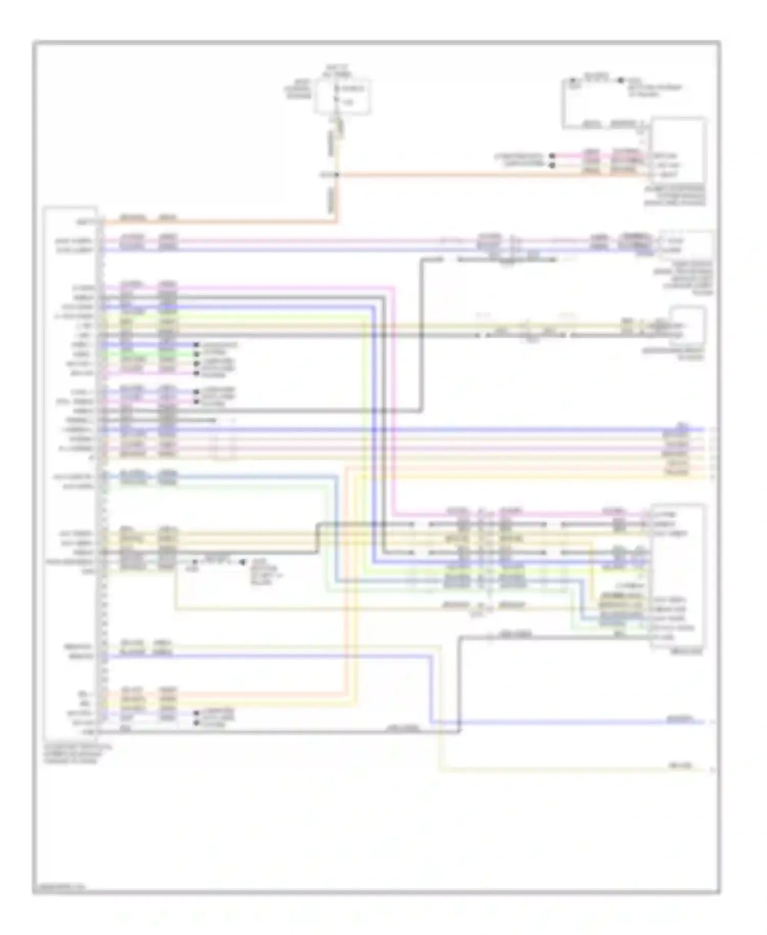 Focus Ford III (2011-2015): Sync radio circuit, except electric with sync gen 2 (1 of 2)