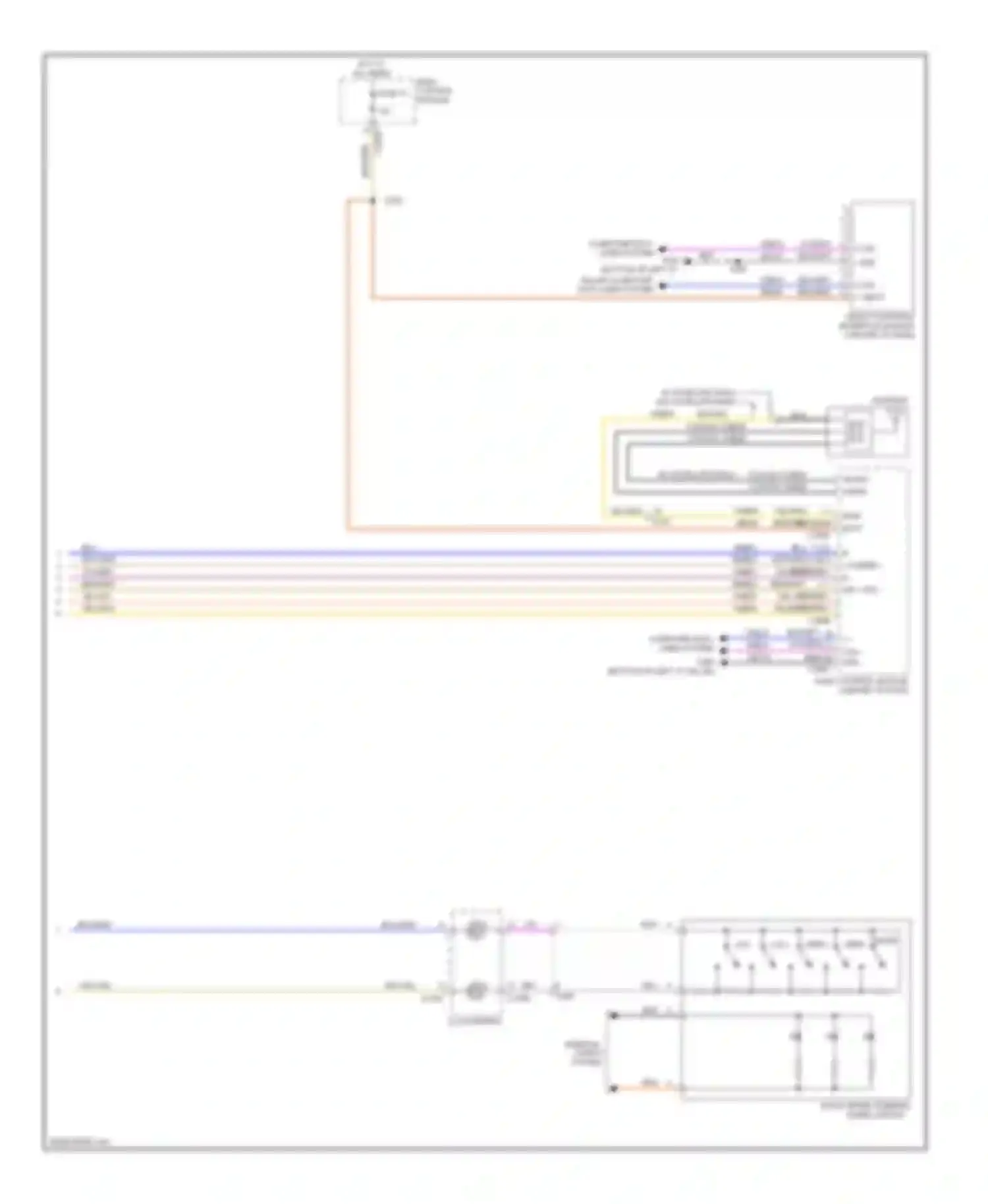 Focus Ford III (2011-2015): Sync radio circuit, except electric with sync gen 2 (2 of 2)
