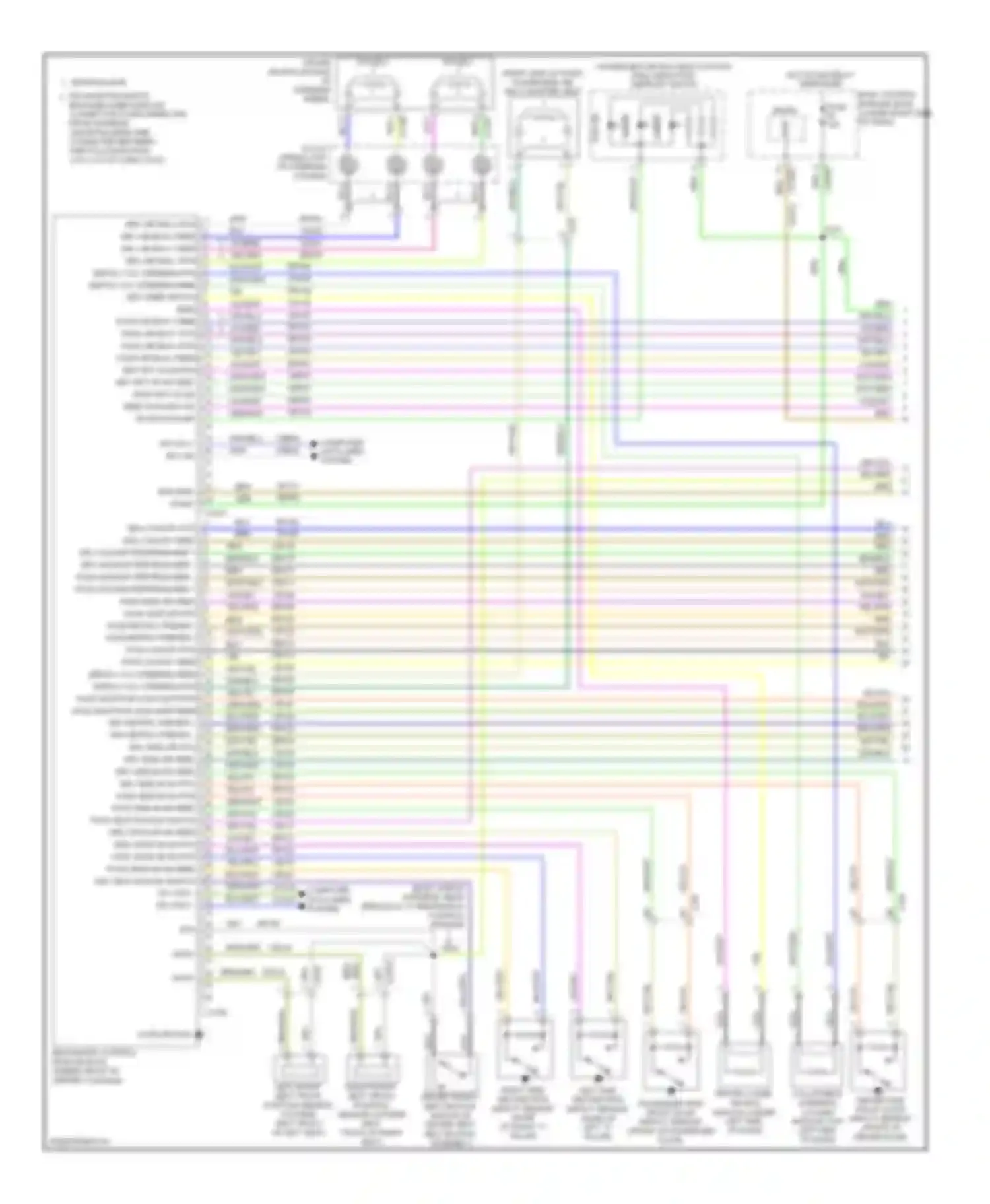 Focus Ford III (2011-2015): Supplemental restraints circuit, electric (1 of 2)